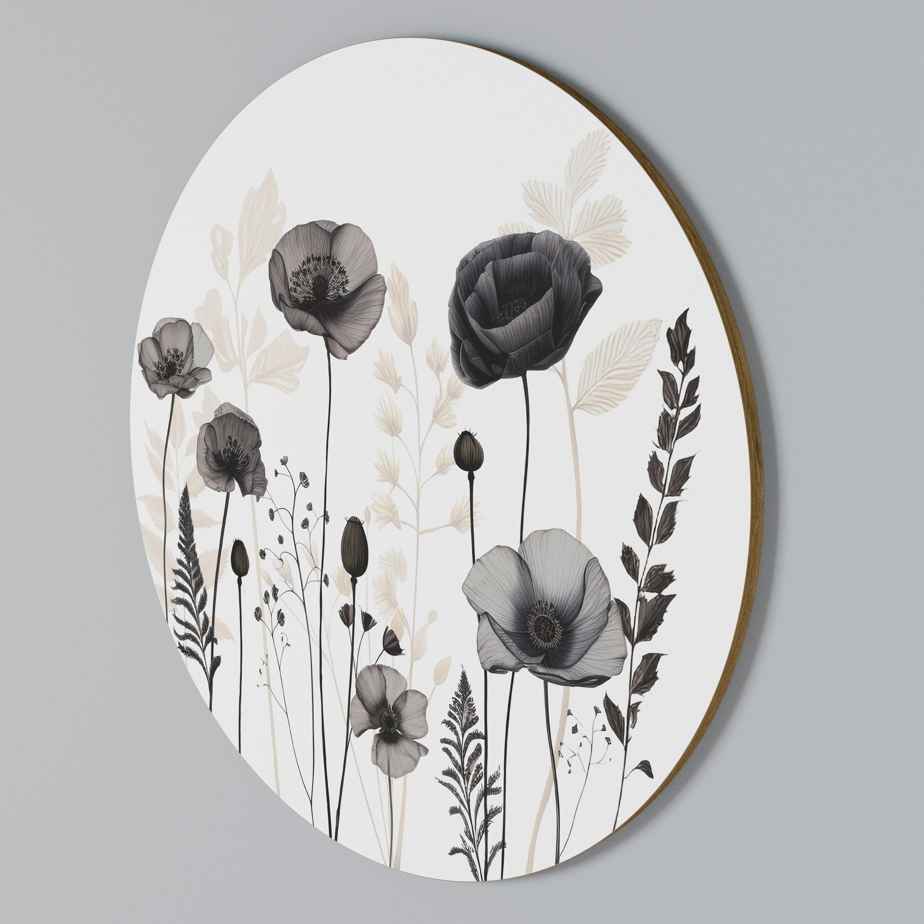 POPPY ALLURE Round Wall Art
