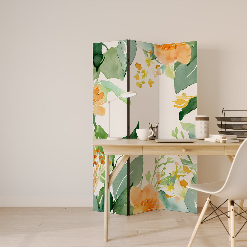 Διακοσμητικό διαχωριστικό δωματίου FLORAL SERENITY SPLIT 3 πάνελ
