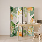 FLORAL SERENITY SPLIT 4-Panel Room Divider