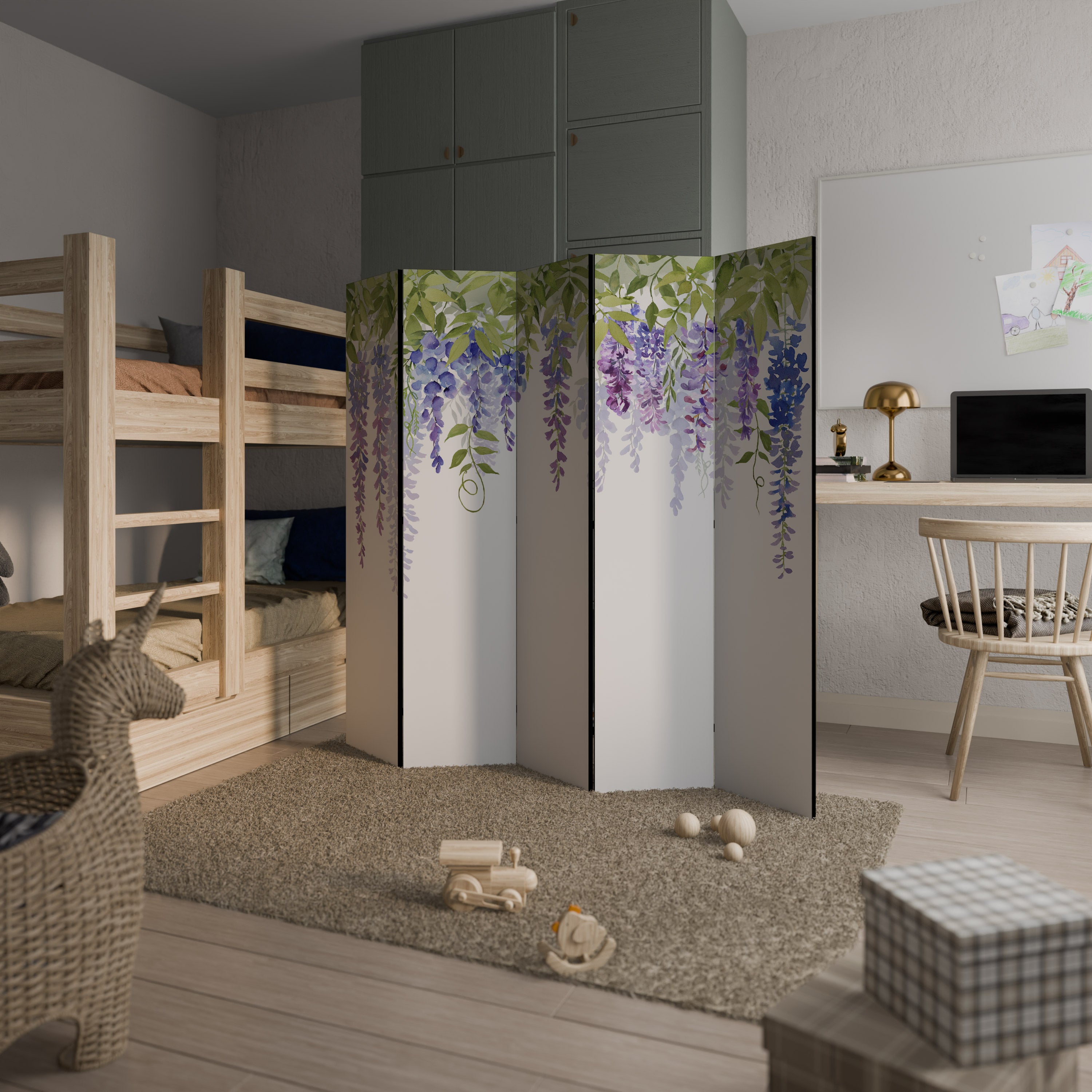 BOTANICAL BREEZE 5-Panel Room Divider