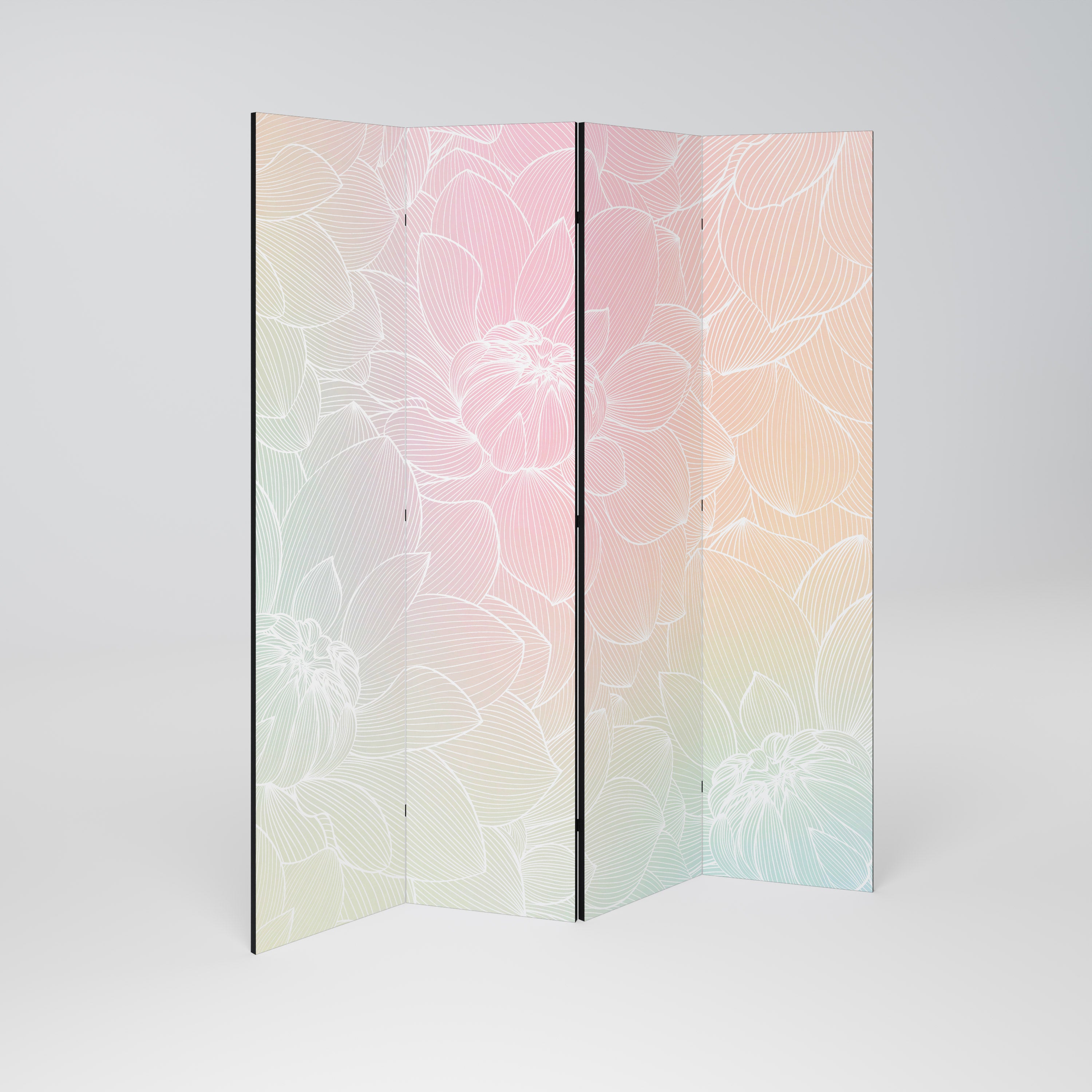 ELEGANT FLORAL FUSION Παραβάν με 4 πάνελ
