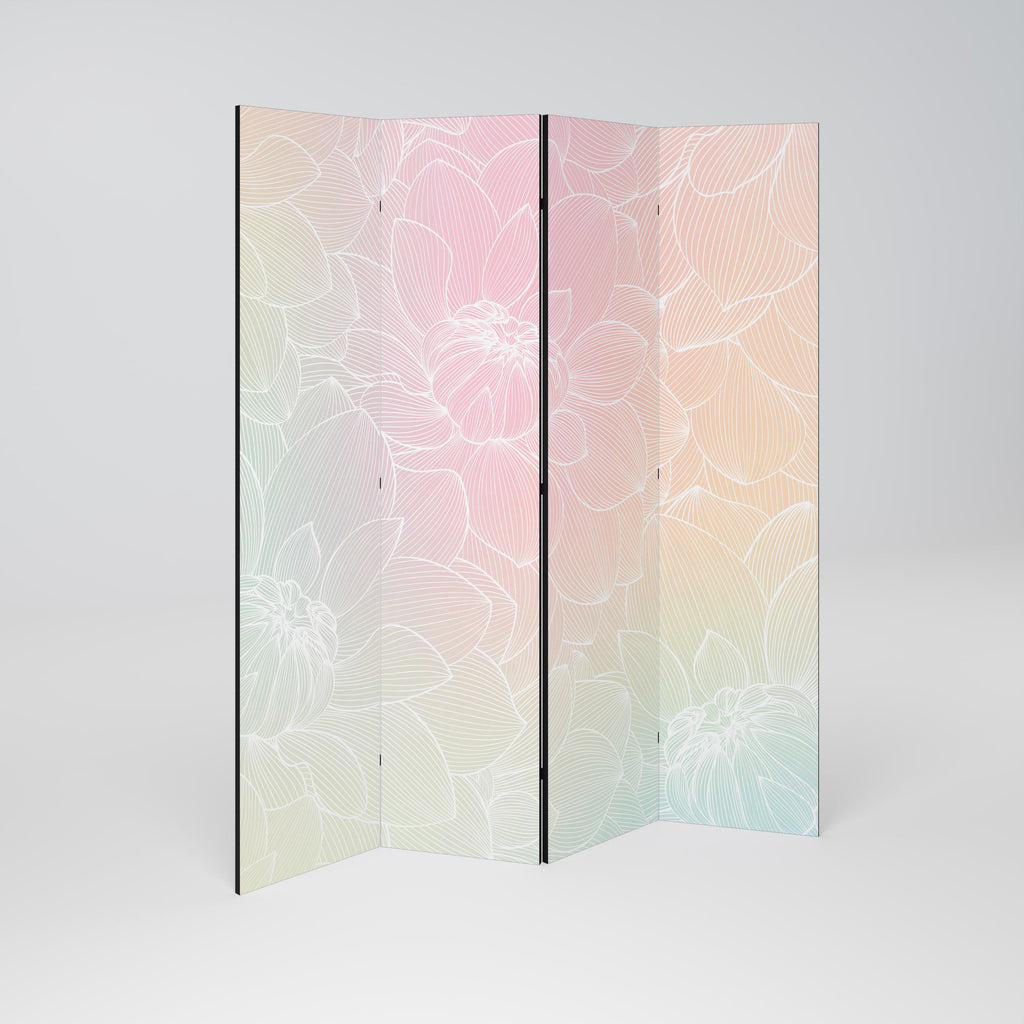 ELEGANT FLORAL FUSION Διακοσμητικό διαχωριστικό δωματίου 4 πάνελ