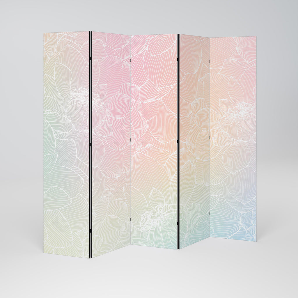 ELEGANT FLORAL FUSION Διακοσμητικό διαχωριστικό δωματίου 5 πάνελ