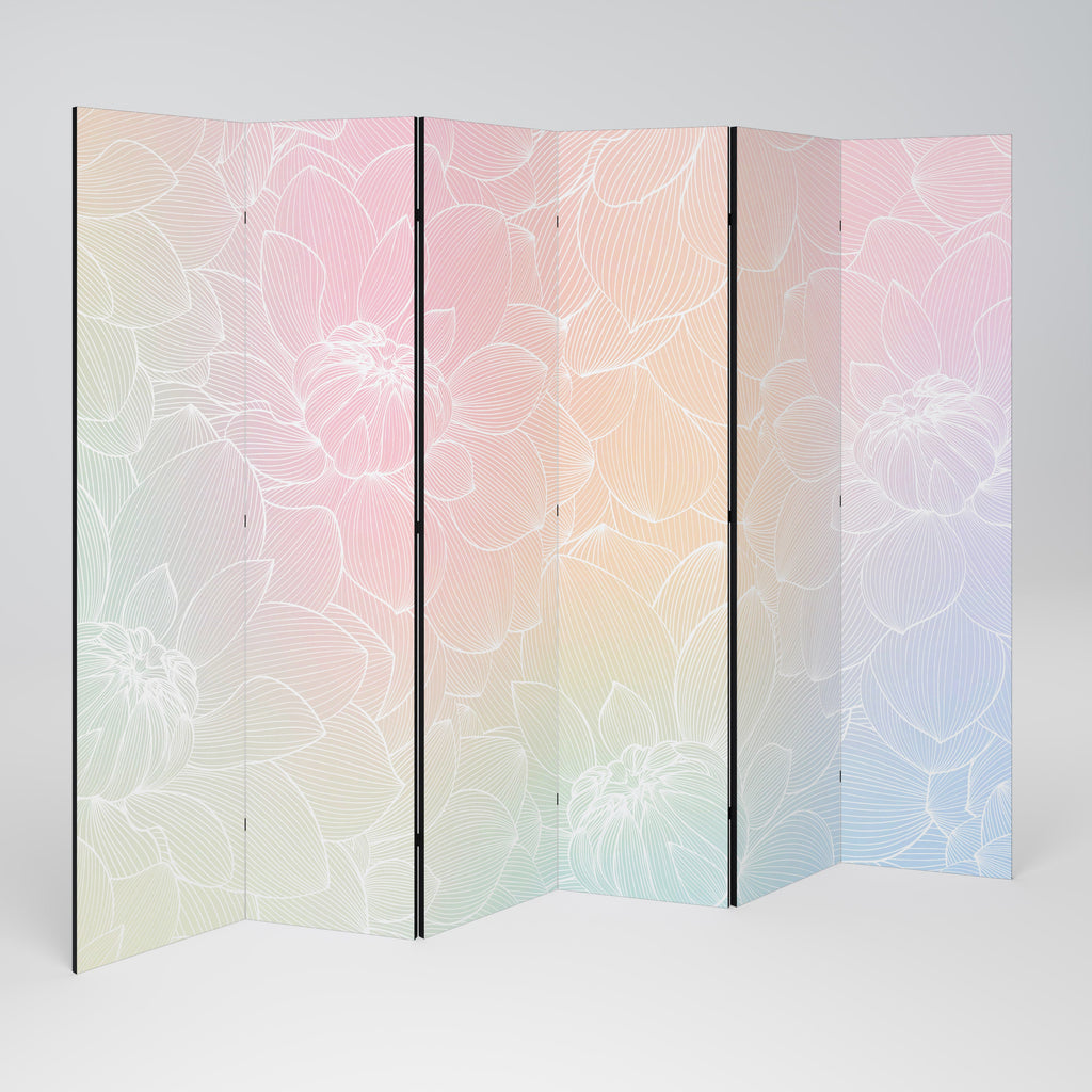 ELEGANT FLORAL FUSION Διακοσμητικό διαχωριστικό δωματίου 6 πάνελ