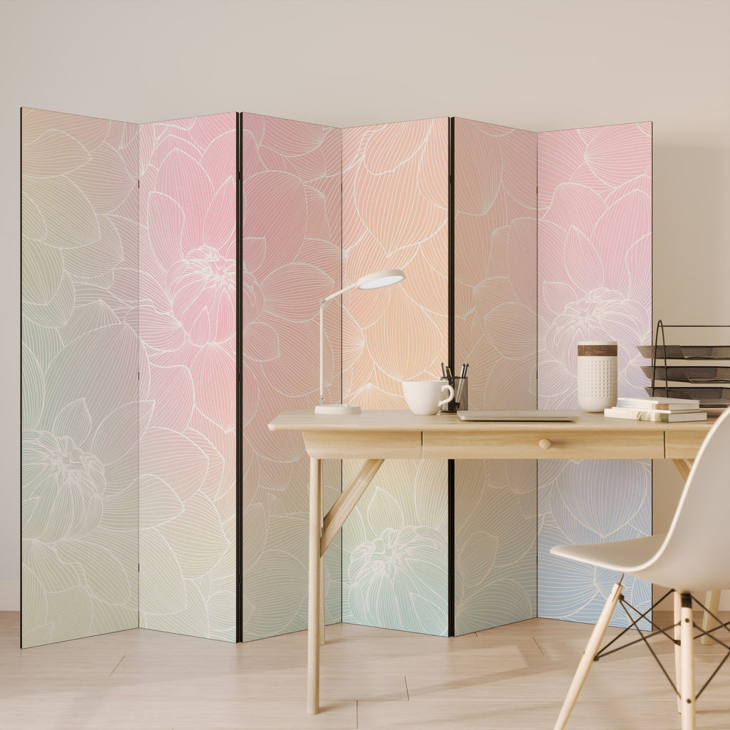 ELEGANT FLORAL FUSION Διακοσμητικό διαχωριστικό δωματίου 6 πάνελ