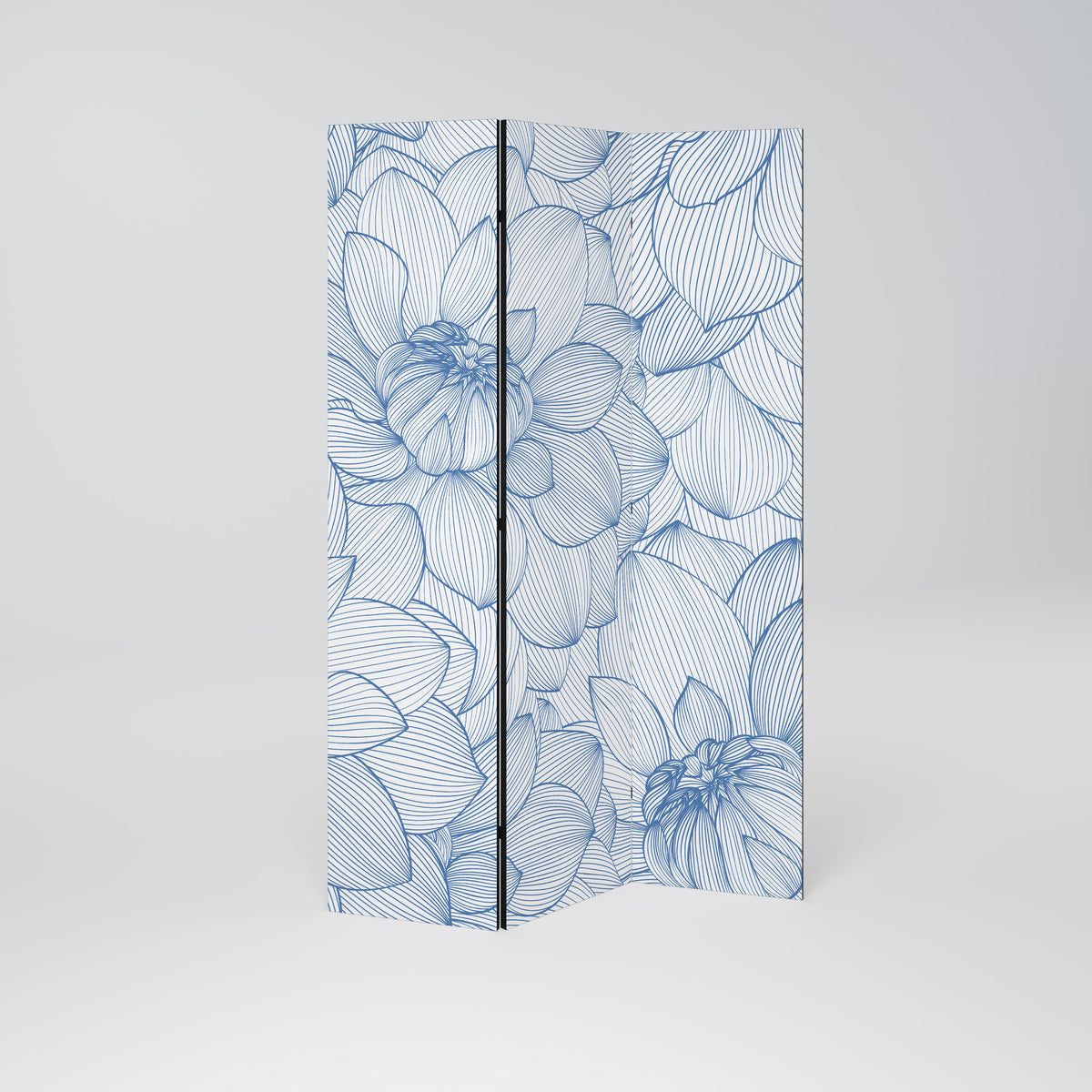 LUSH LINEAR BLOOMS Παραβάν με 3 πάνελ