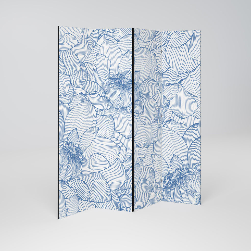 LUSH LINEAR BLOOMS Παραβάν με 4 πάνελ
