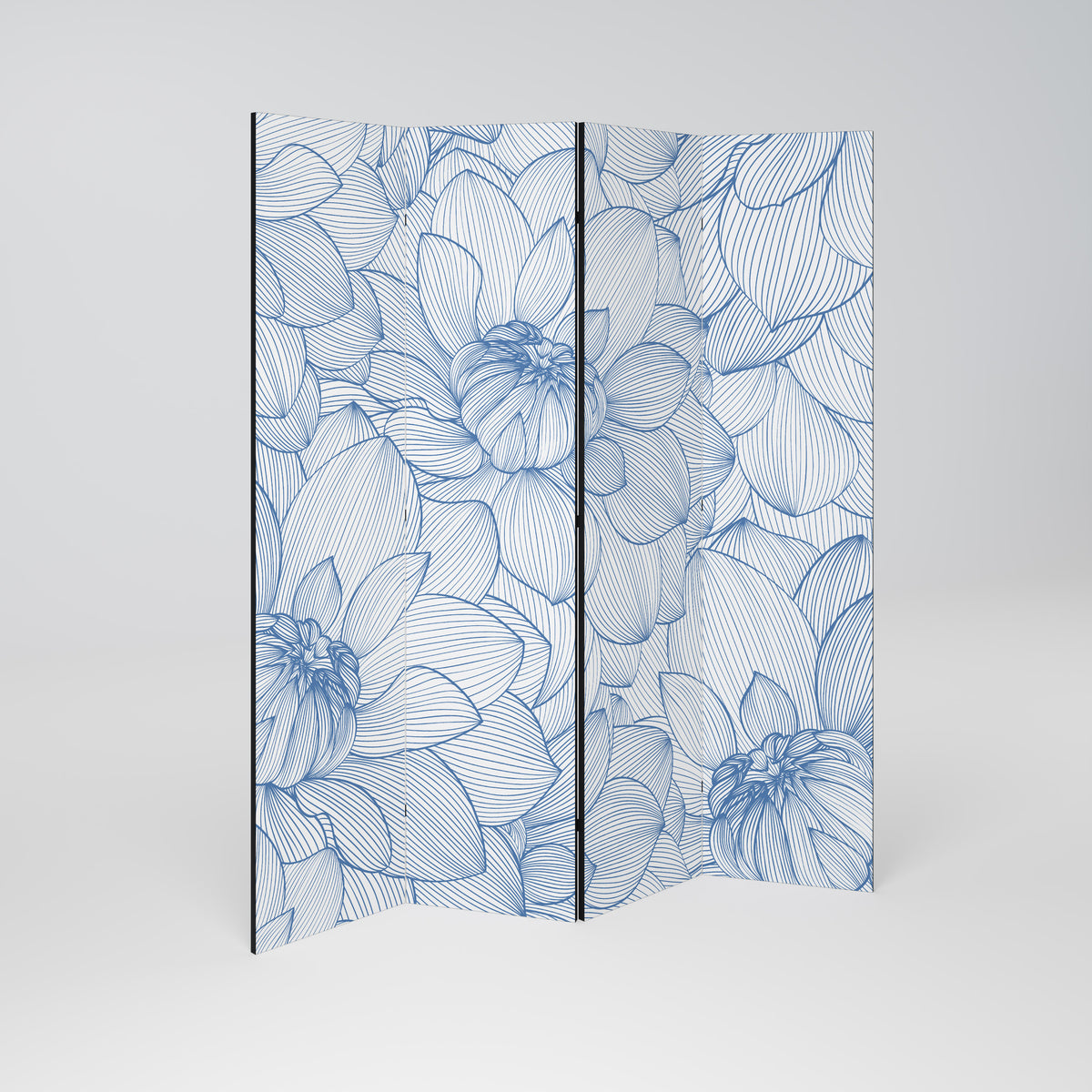 LUSH LINEAR BLOOMS Παραβάν με 4 πάνελ
