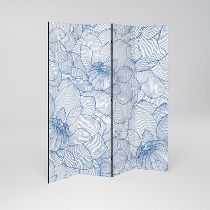 LUSH LINEAR BLOOMS Παραβάν με 4 πάνελ