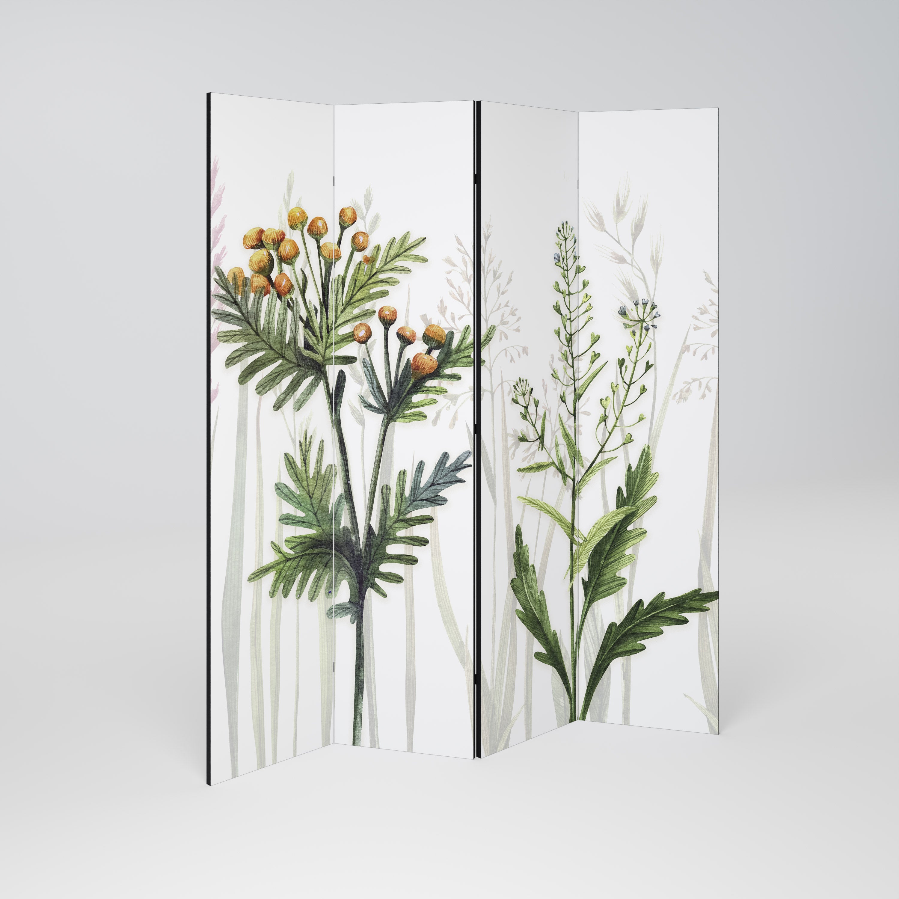 HERBAL DREAM 4-Panel Room Divider