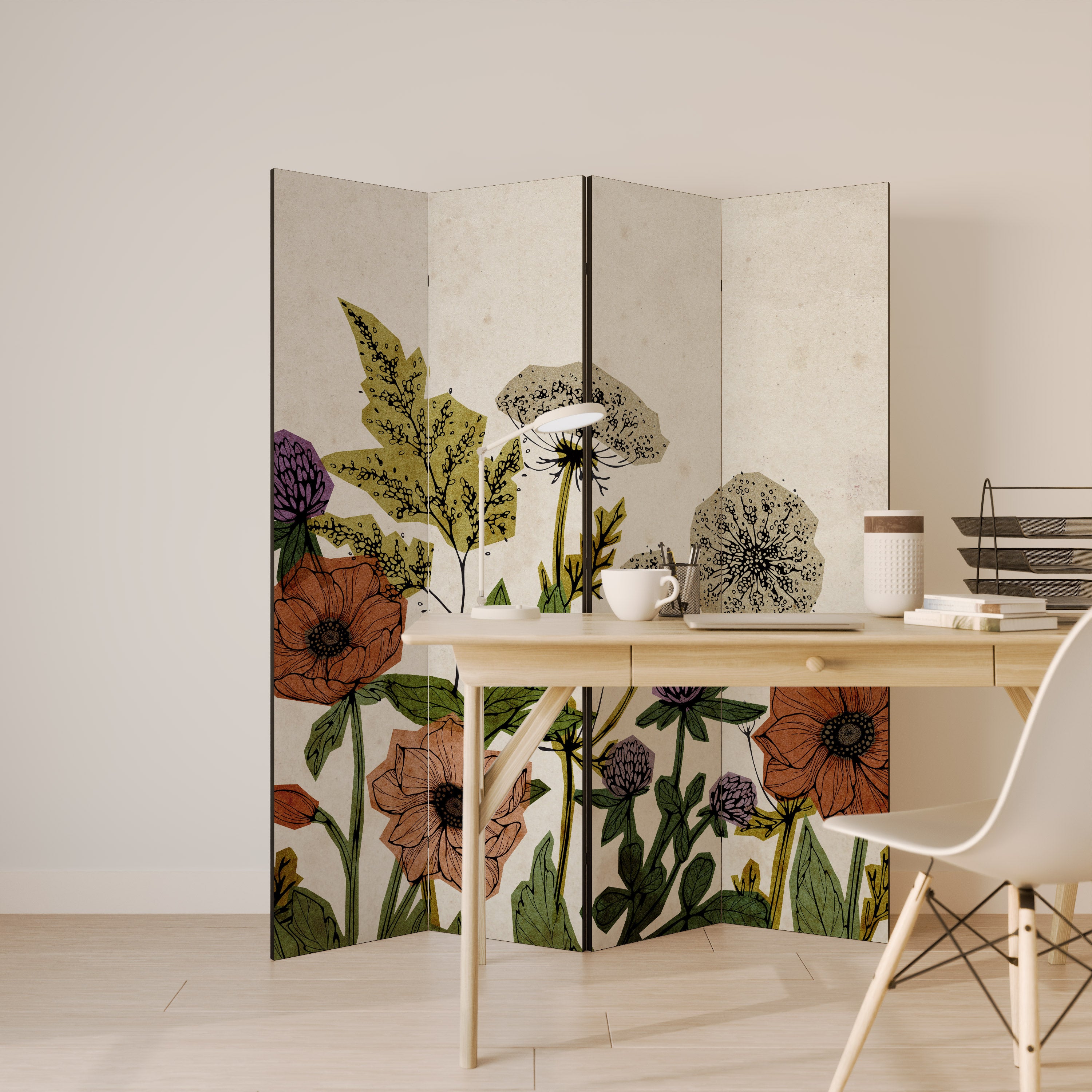 SPROUT ELEGANCE Παραβάν με 4 πάνελ