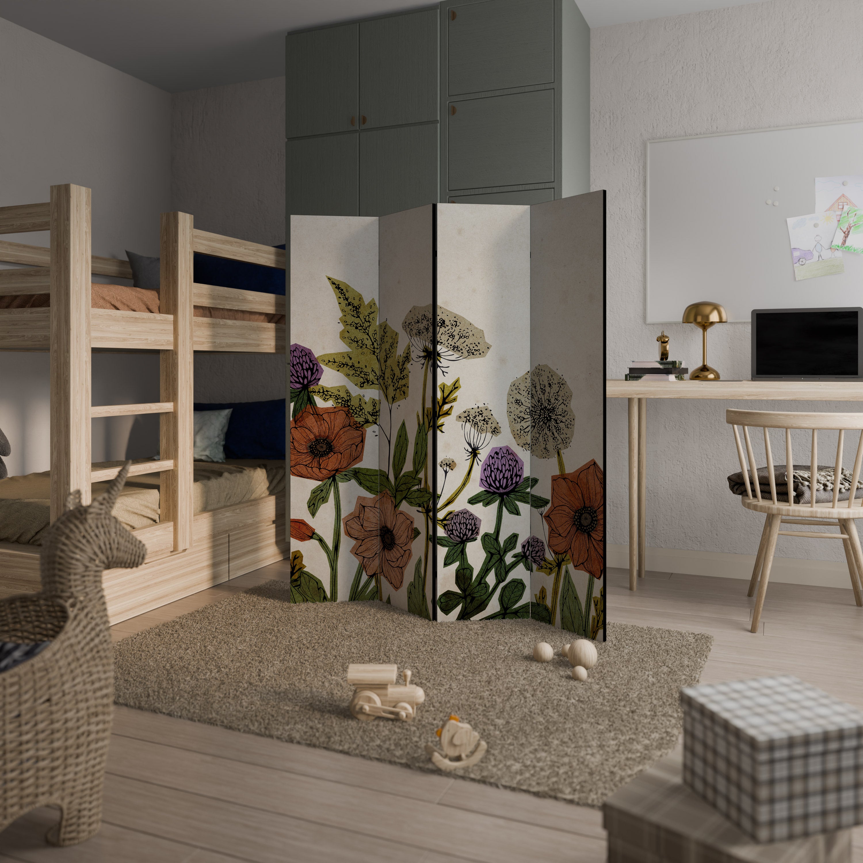 SPROUT ELEGANCE Παραβάν με 4 πάνελ