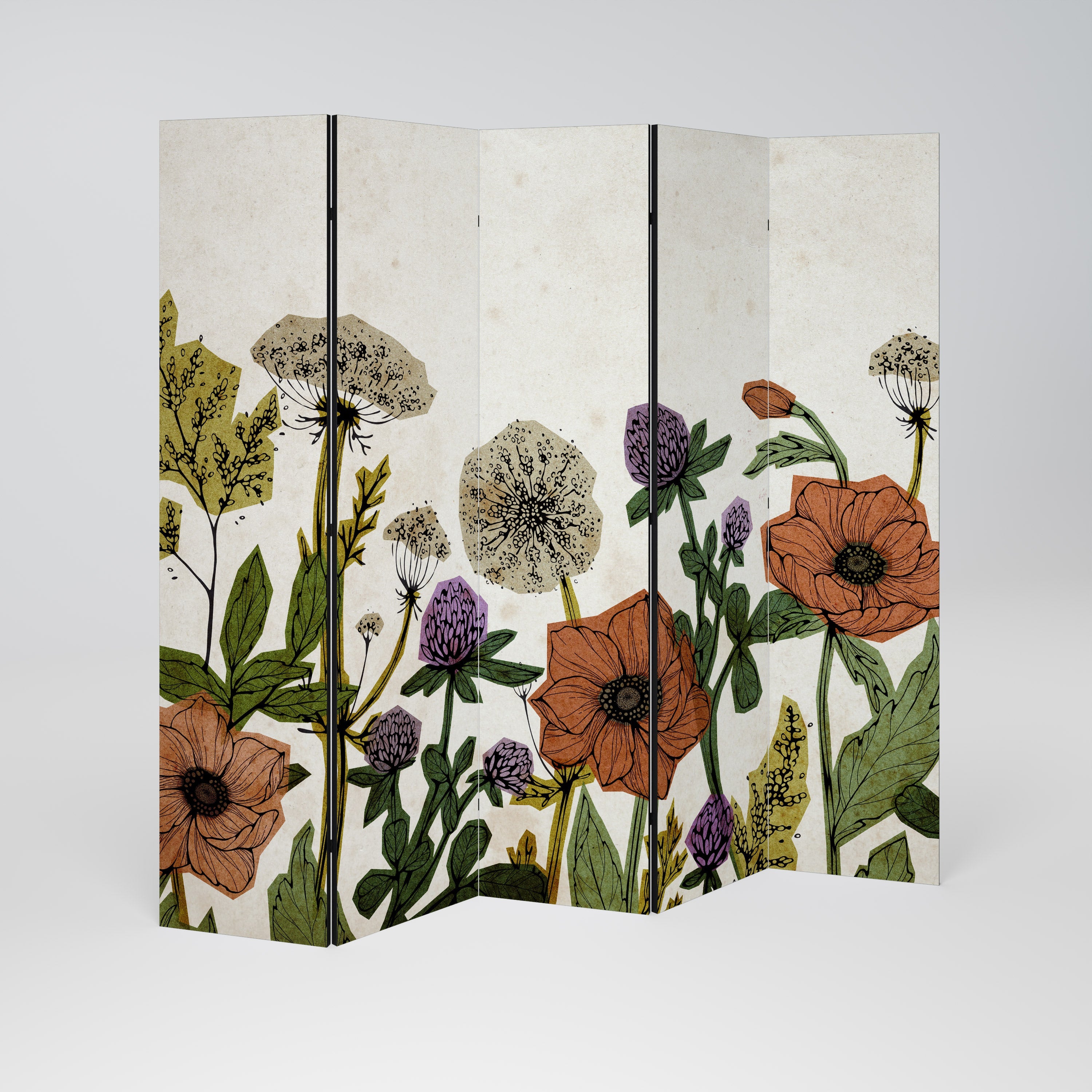 SPROUT ELEGANCE Decorative 5-Panel Room Divider