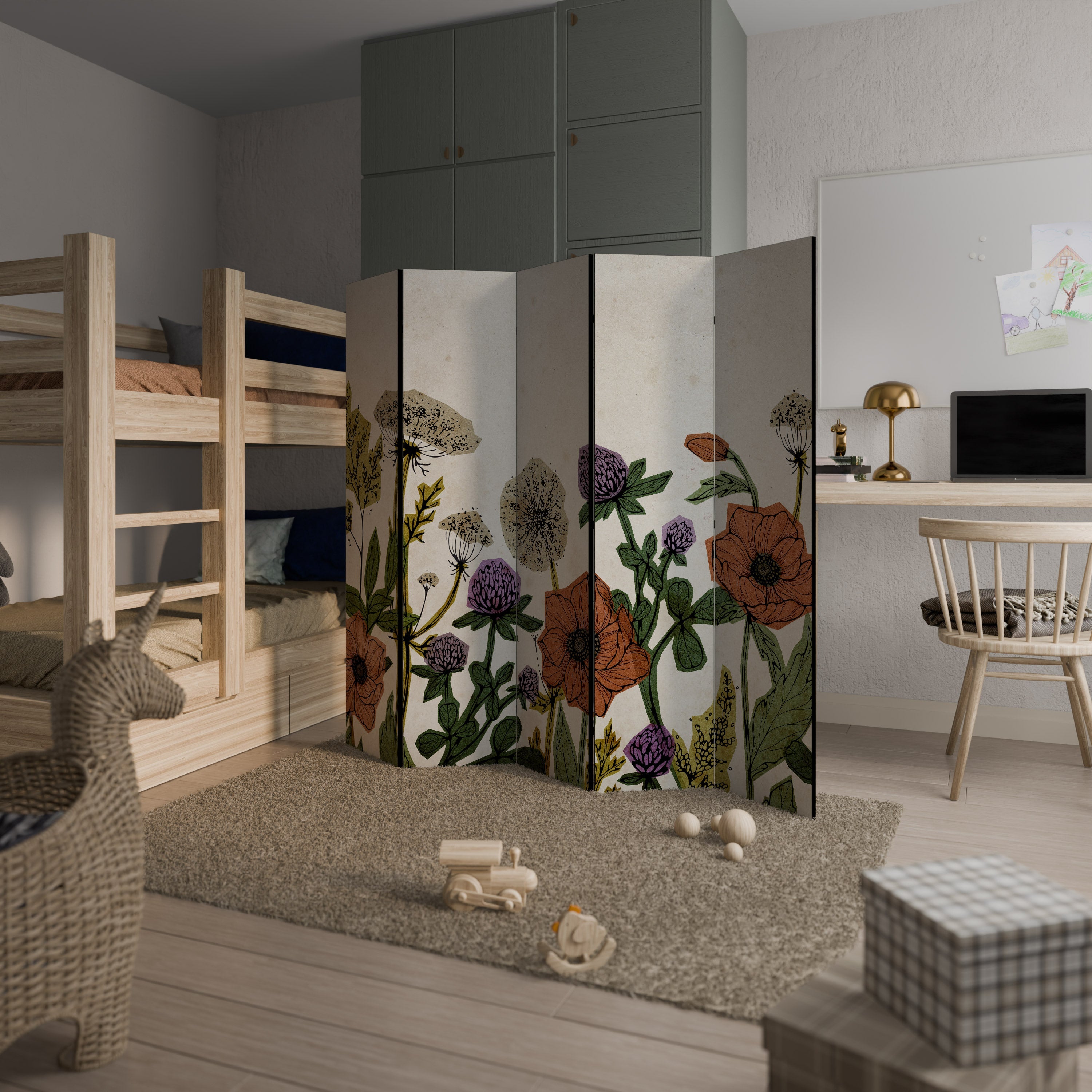 SPROUT ELEGANCE Decorative 5-Panel Room Divider