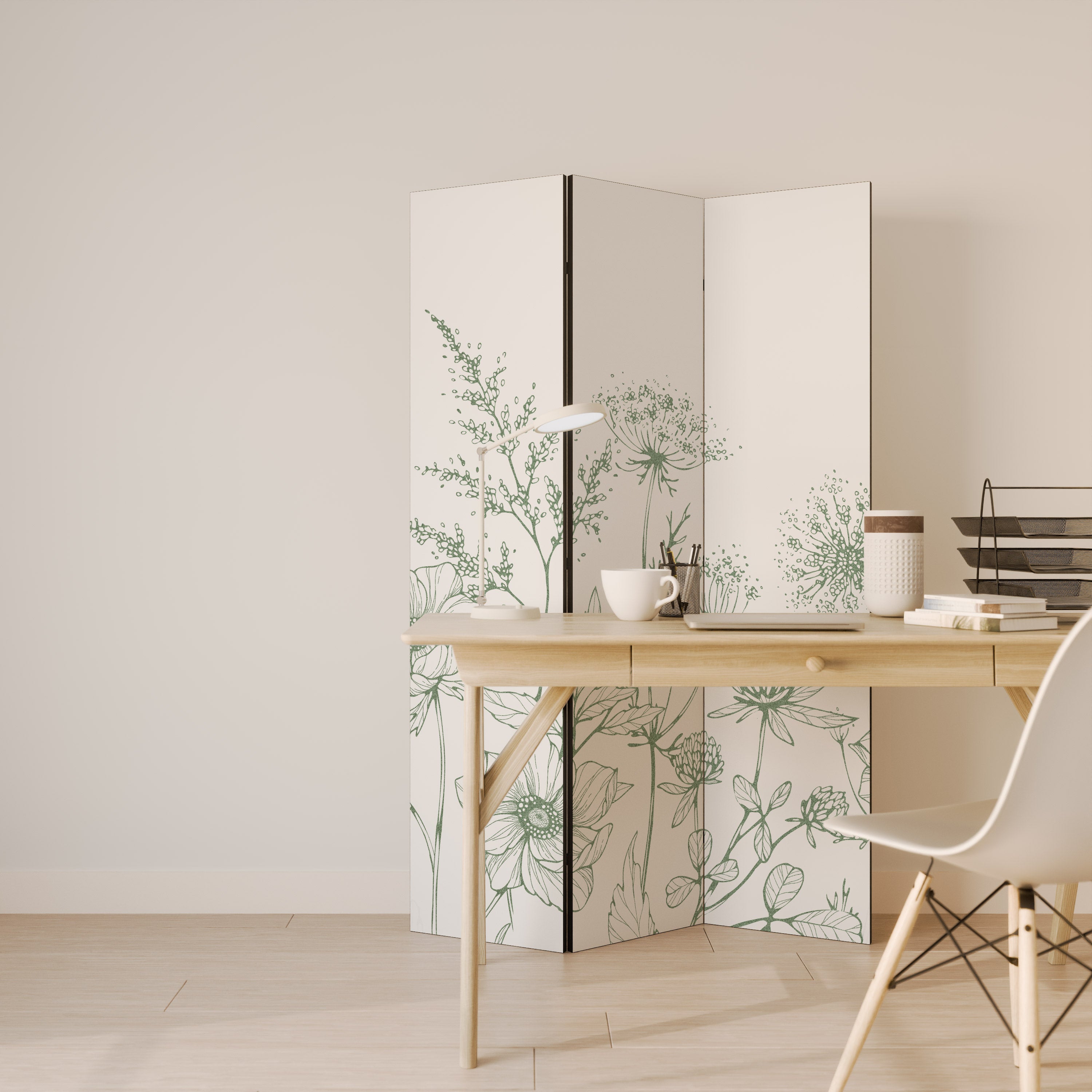 WILDER BEAUTY 3-Panel Room Divider