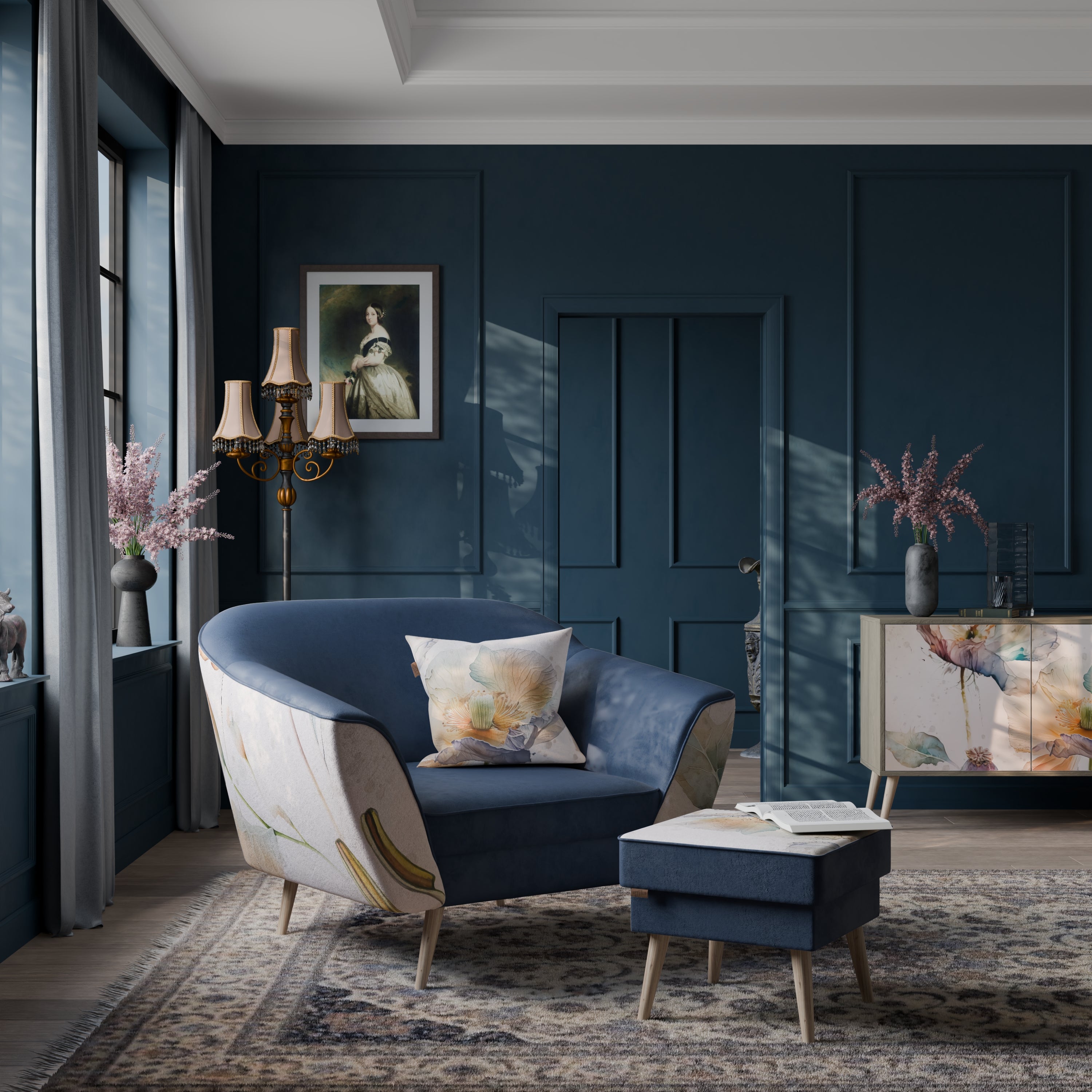 SOFTEN POPPY AURORA Armchair