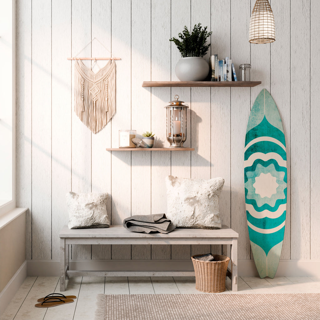 BARBADOS BLUE Surfboard Decorative Panel