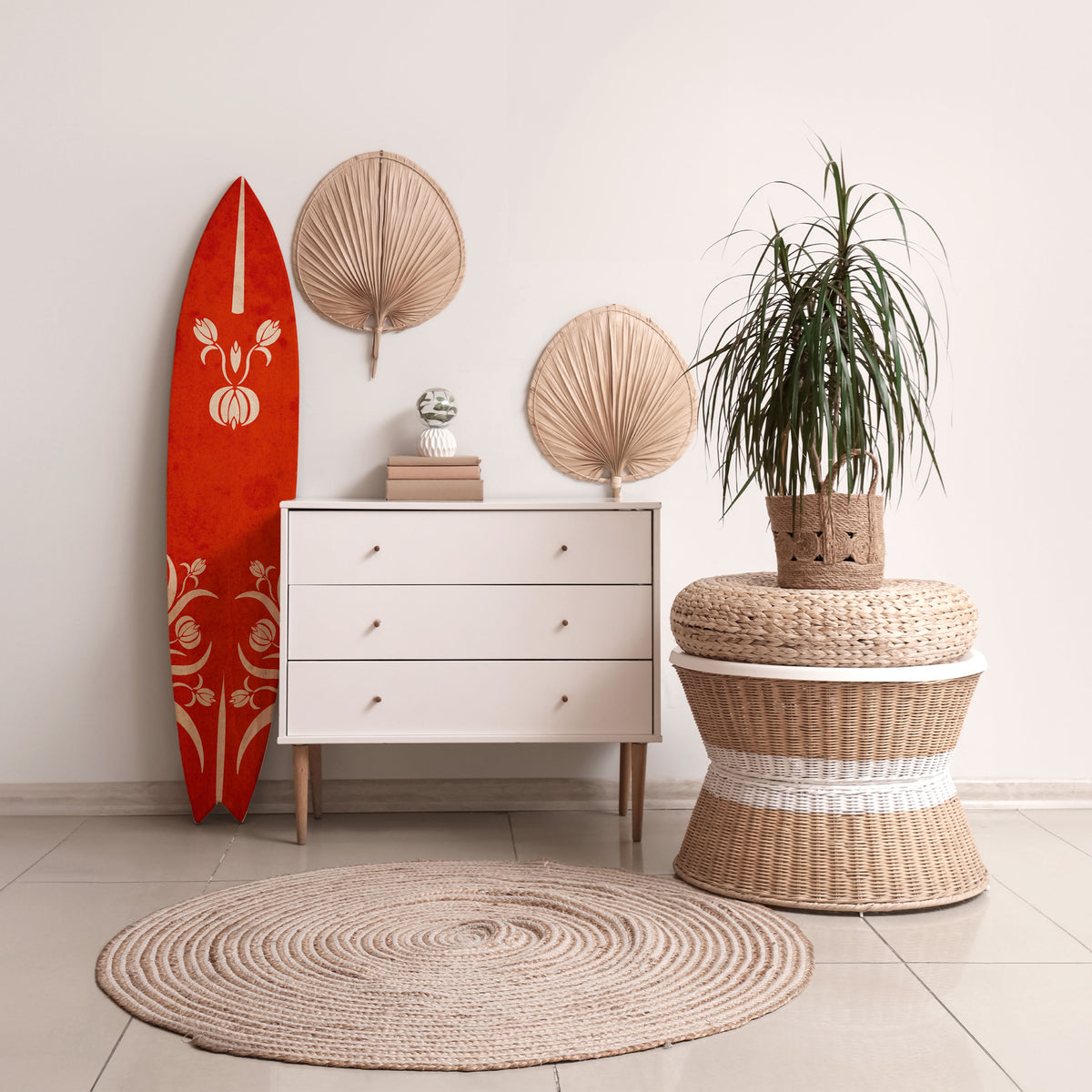 FLOWERY ORNATE Διακοσμητική σανίδα Surf