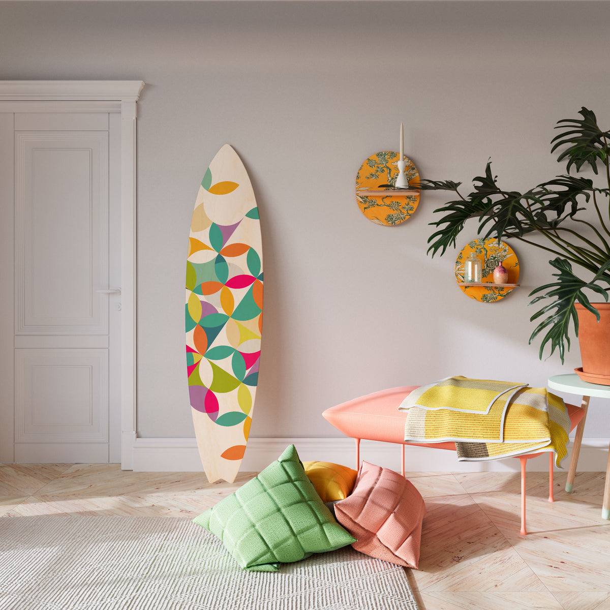 PIXEL BLOSSOM Διακοσμητική σανίδα Surf