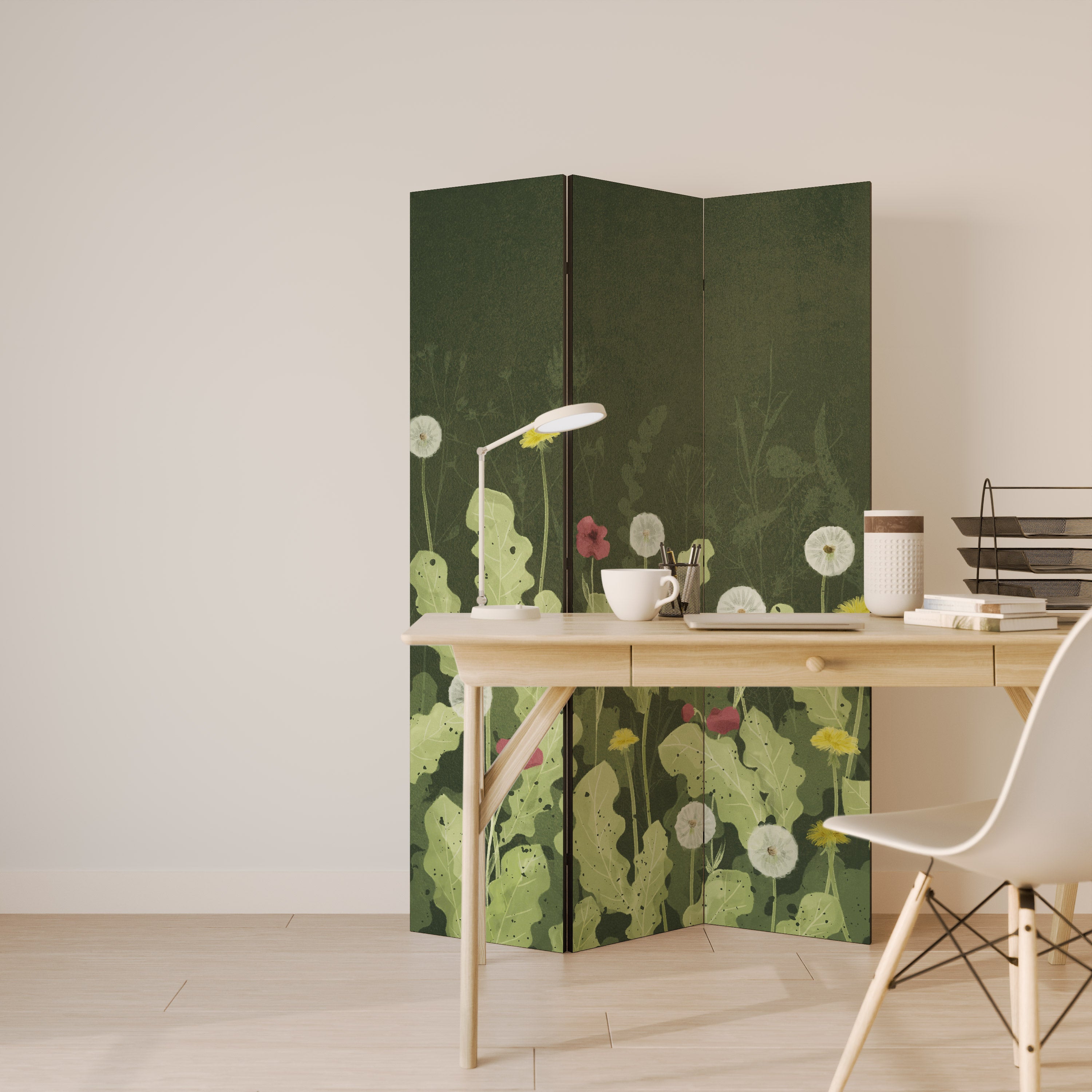 DANDELION AMUSE 3-Panel Room Divider