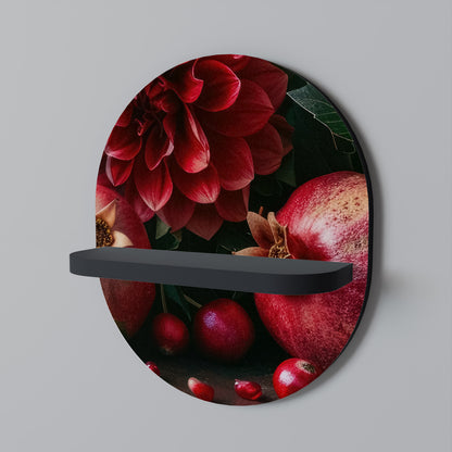 DAHLIAS AND POMEGRANATES Art Shelf