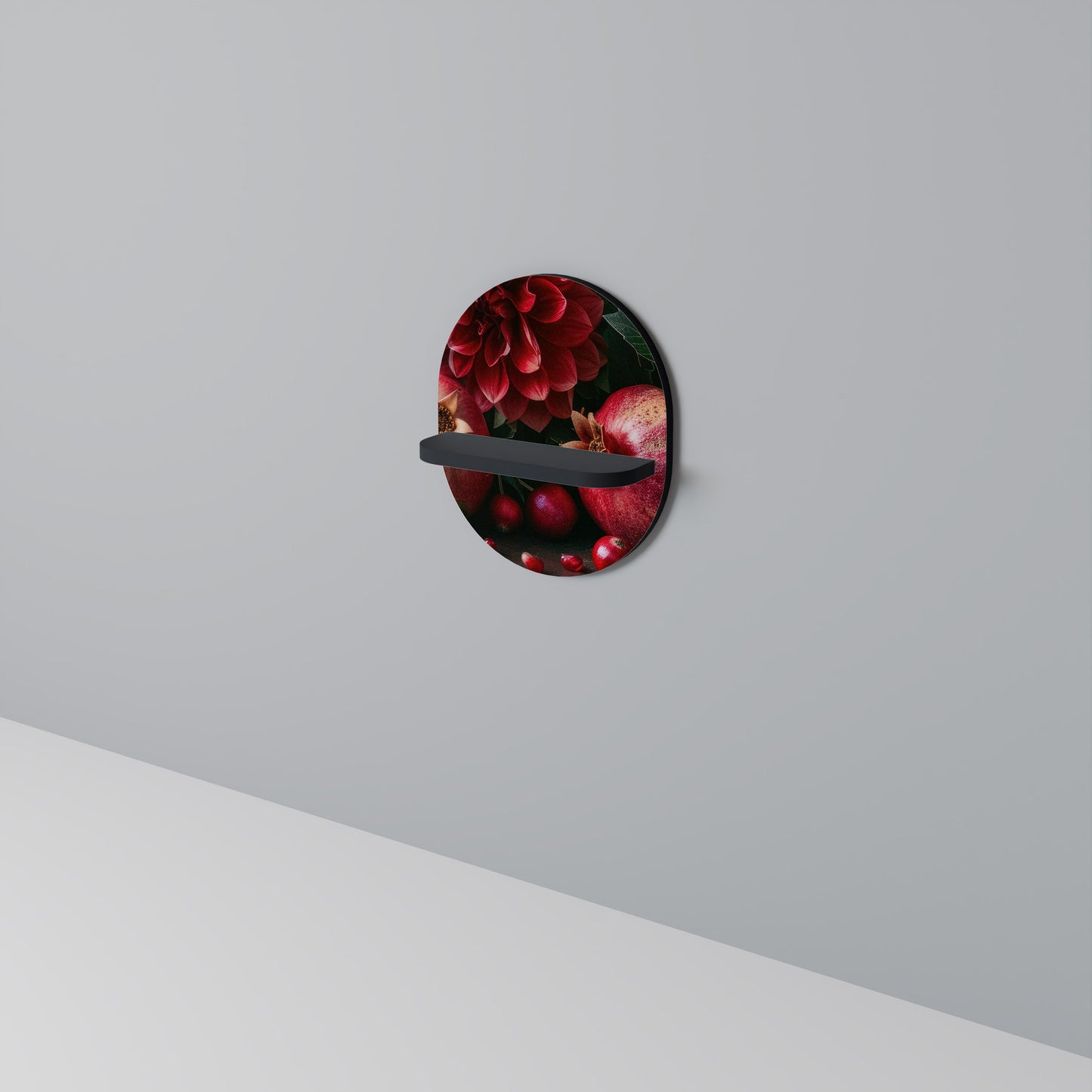 DAHLIAS AND POMEGRANATES Art Shelf