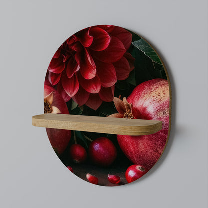 DAHLIAS AND POMEGRANATES Art Shelf