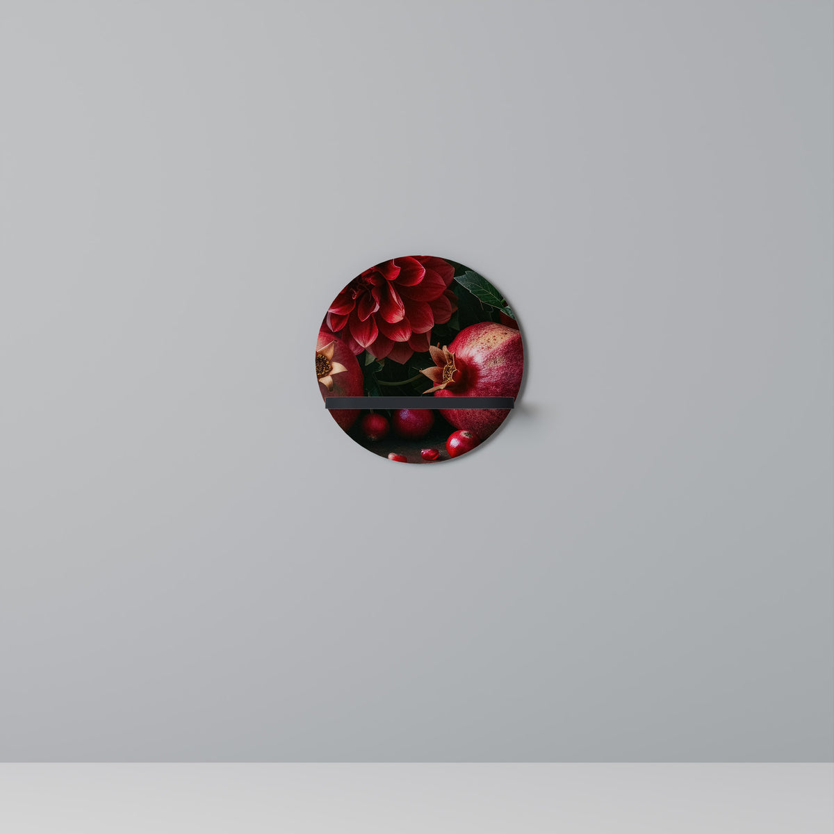 DAHLIAS AND POMEGRANATES Art Shelf
