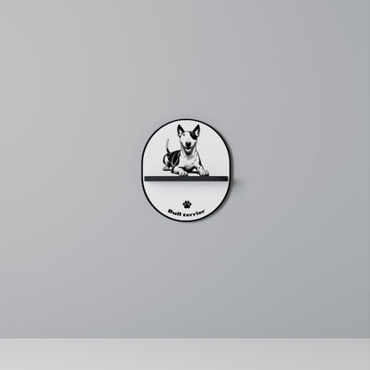 BULL TERRIER Art Shelf