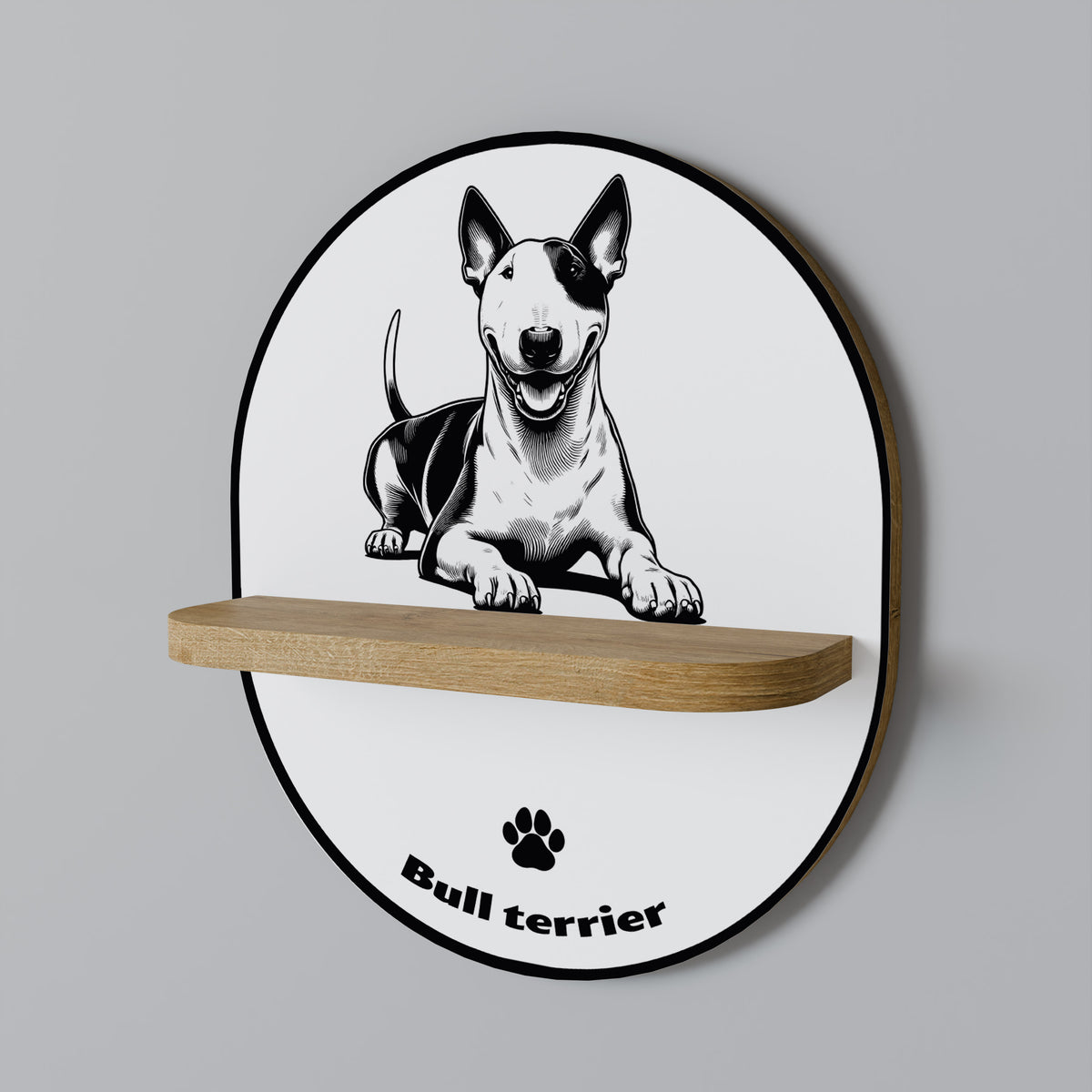 BULL TERRIER Διακοσμητικό Ράφι Art Shelf