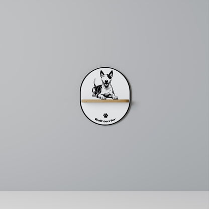 BULL TERRIER Art Shelf