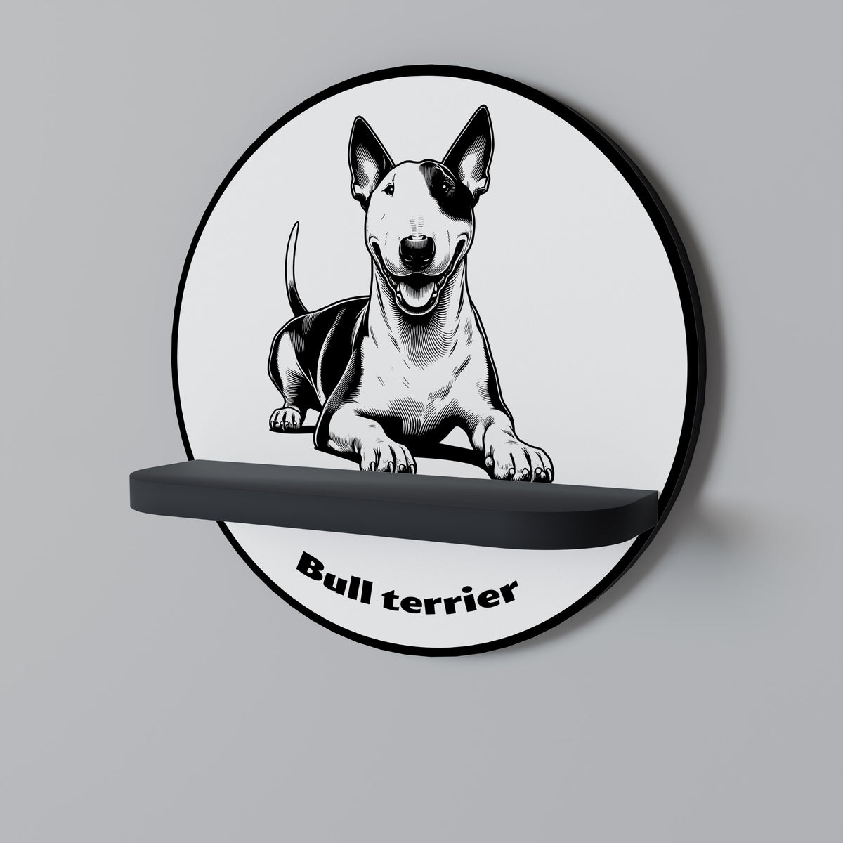 BULL TERRIER Διακοσμητικό Ράφι Art Shelf