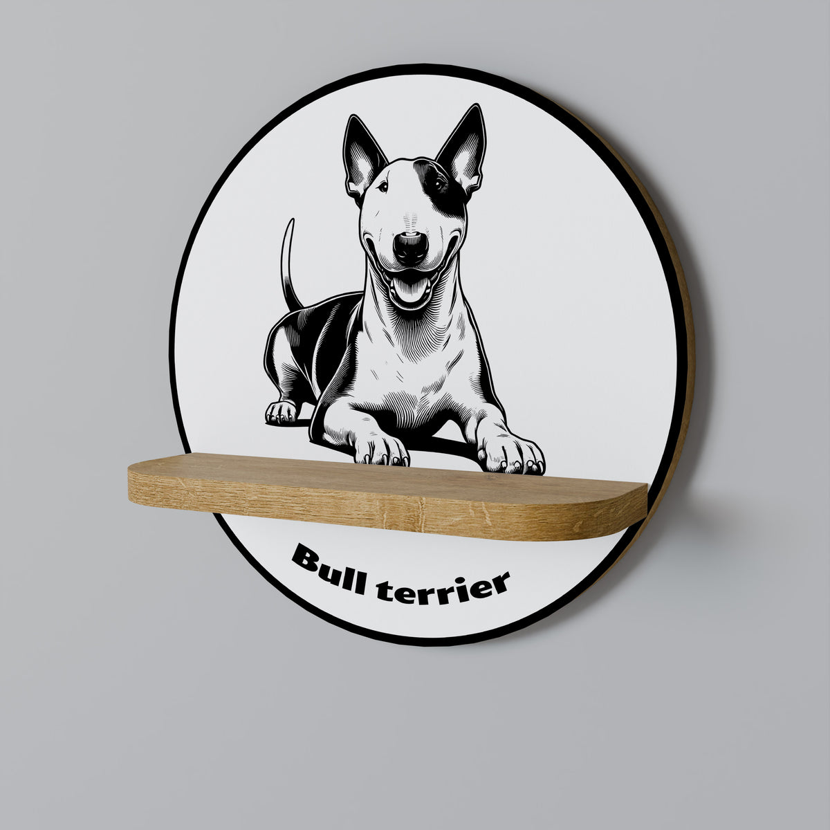 BULL TERRIER Διακοσμητικό Ράφι Art Shelf