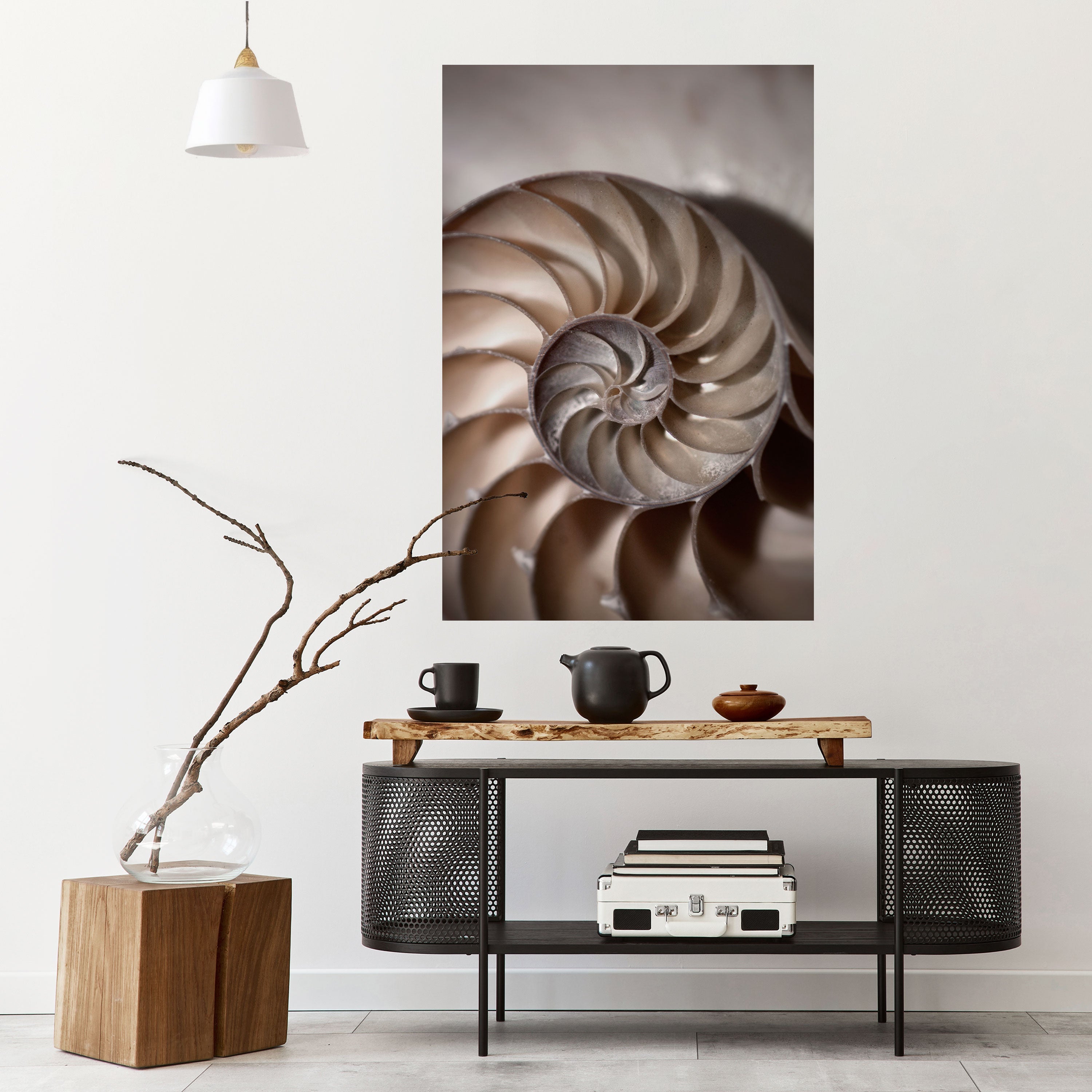 WHISPERS OF SHELLS Peel and Stick Vertical Poster