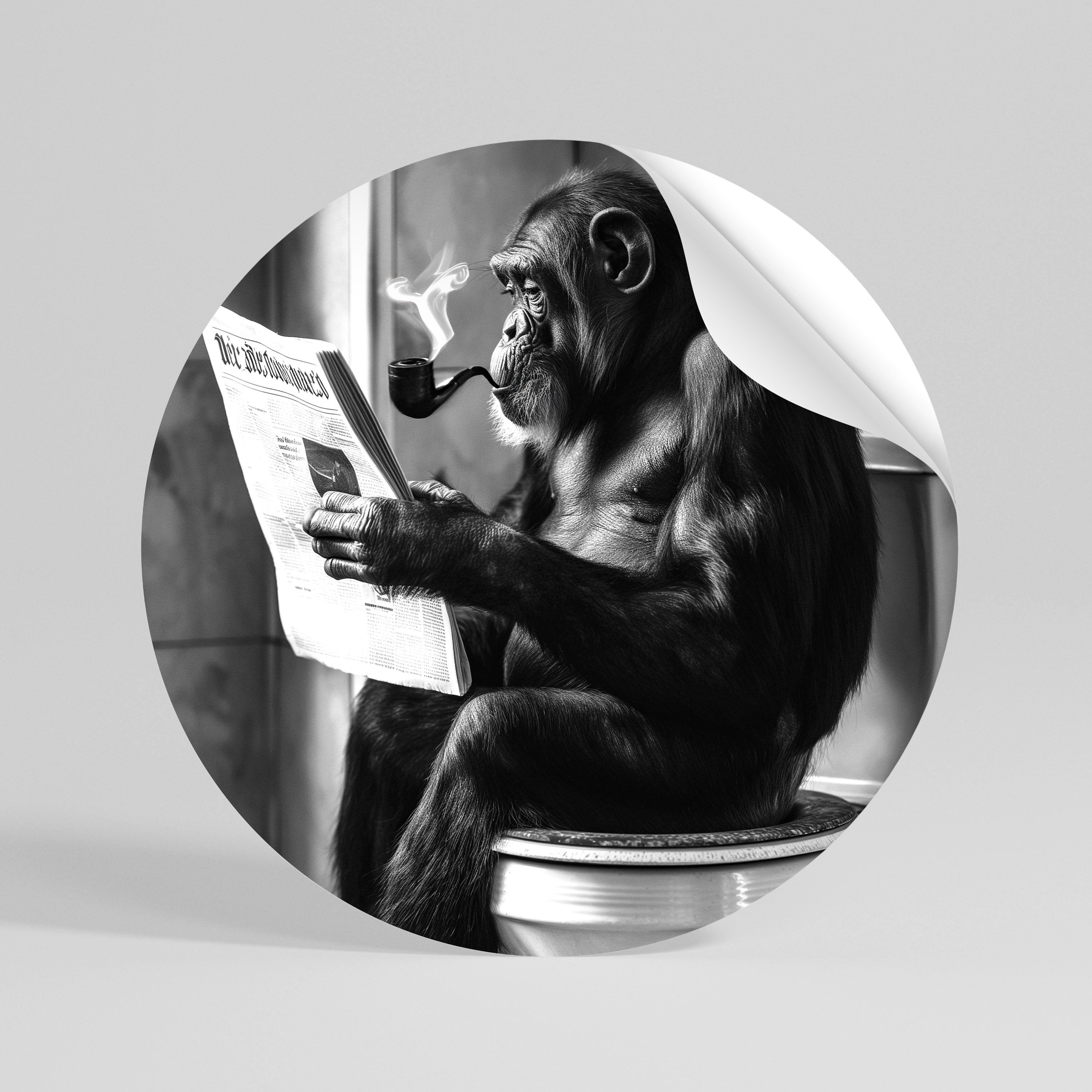 A MOMENT OF CALM Αυτοκόλλητη "Peel and Stick" Αφίσα στρογγυλή