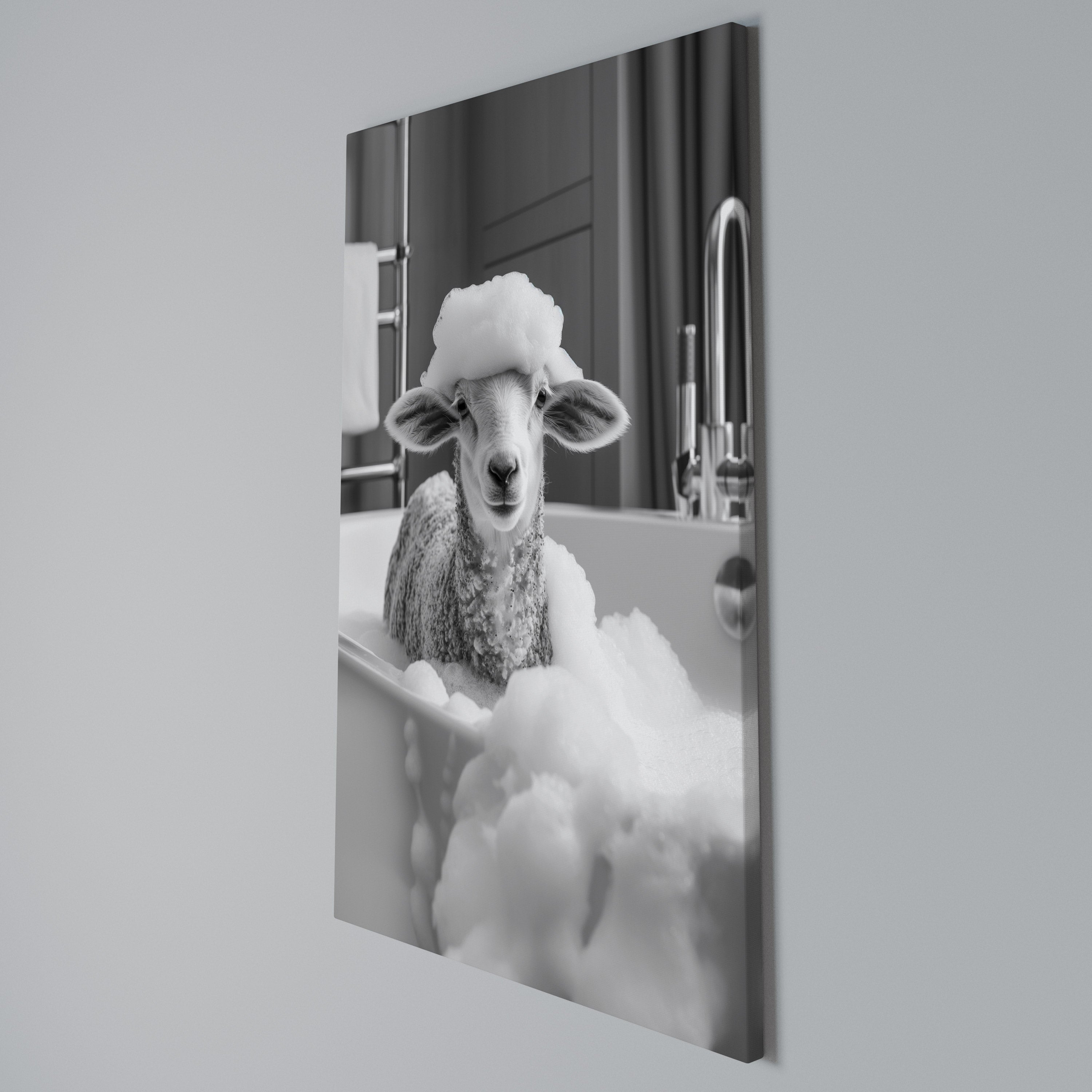 BUBBLE BATH BAA Vertical Canvas Print