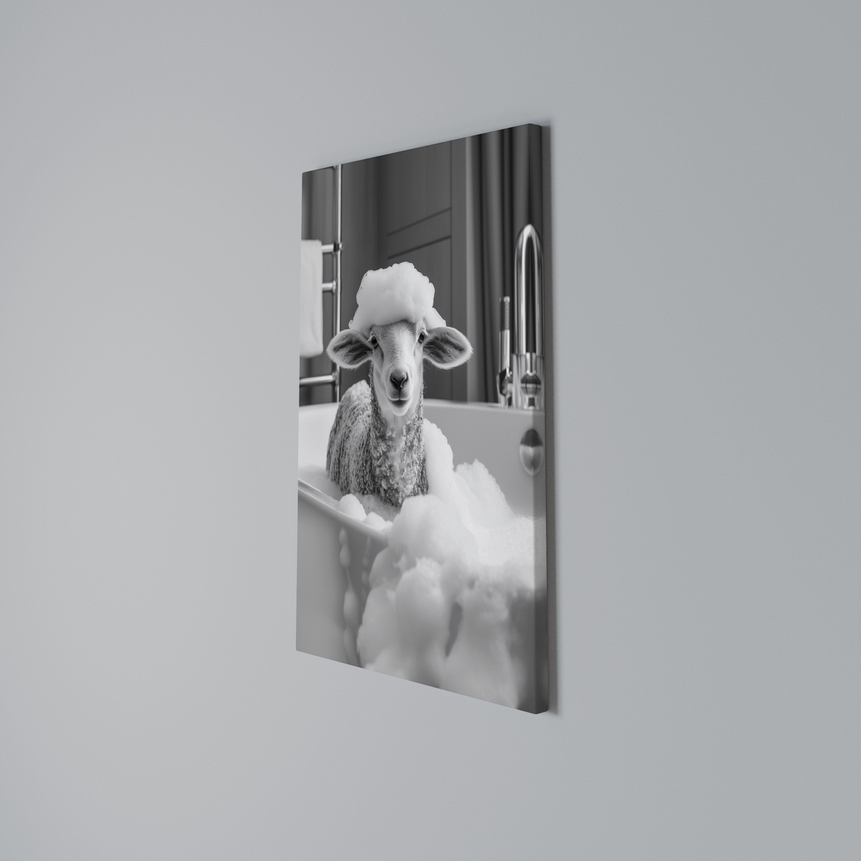 BUBBLE BATH BAA Vertical Canvas Print