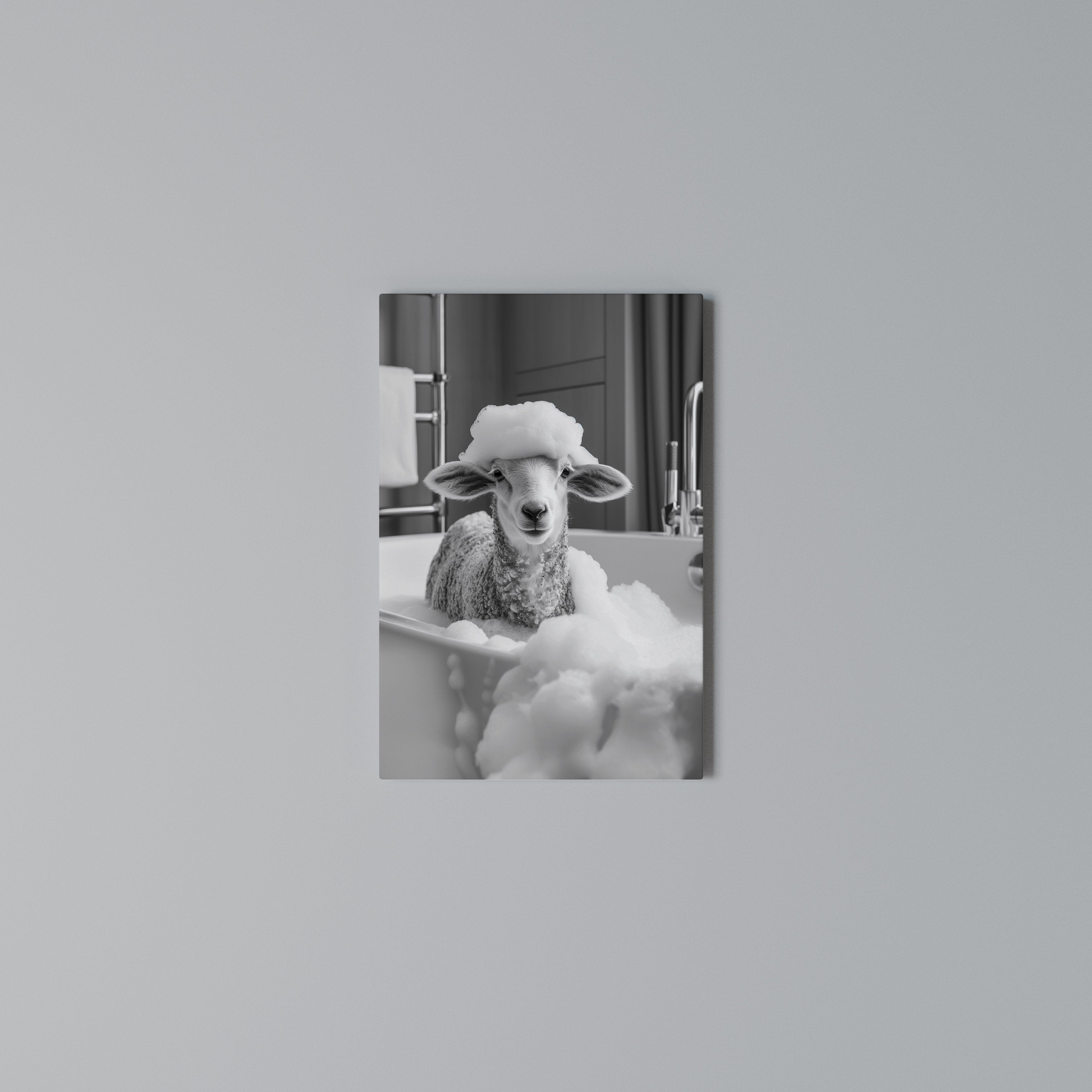 BUBBLE BATH BAA Vertical Canvas Print