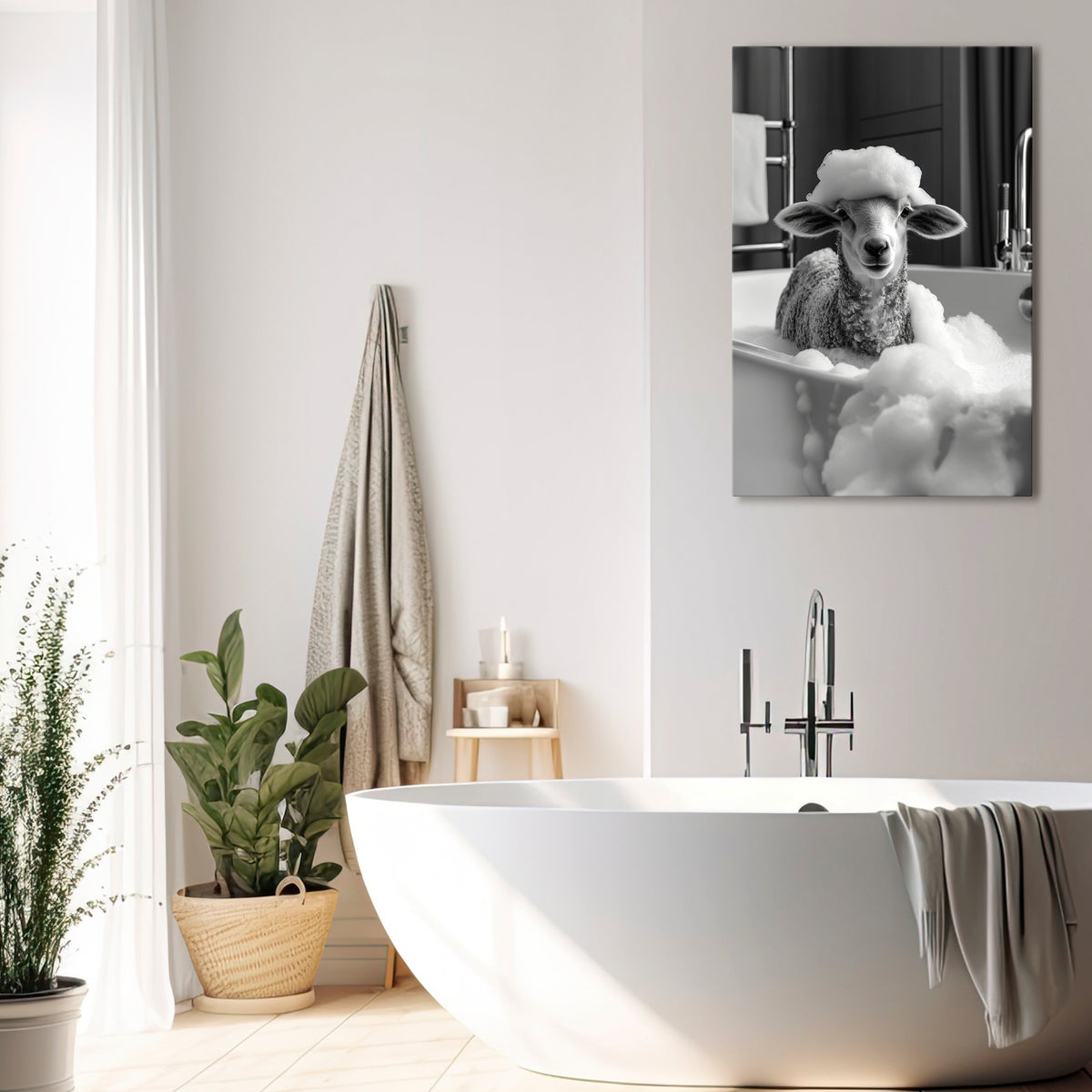 BUBBLE BATH BAA Κατακόρυφος Πίνακας σε Καμβά
