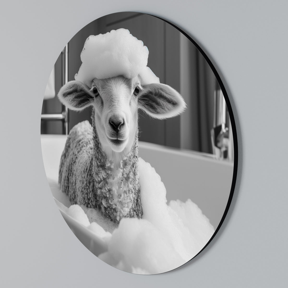 BUBBLE BATH BAA Στρογγυλός πίνακας ζωγραφικής