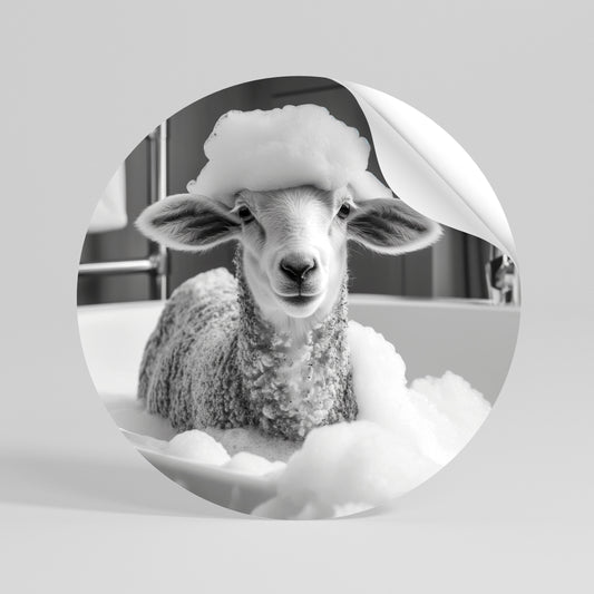 BUBBLE BATH BAA Αυτοκόλλητη Αφίσα στρογγυλή