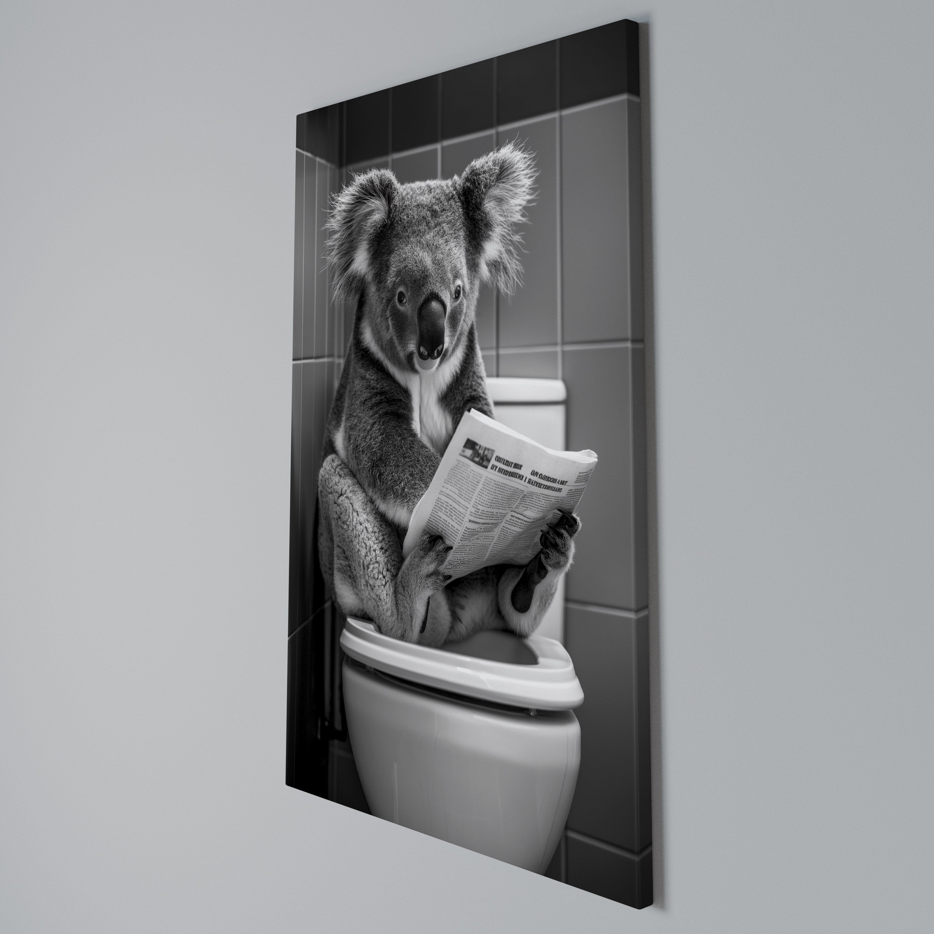 TOILET TIME TALES Κατακόρυφος Πίνακας σε Καμβά