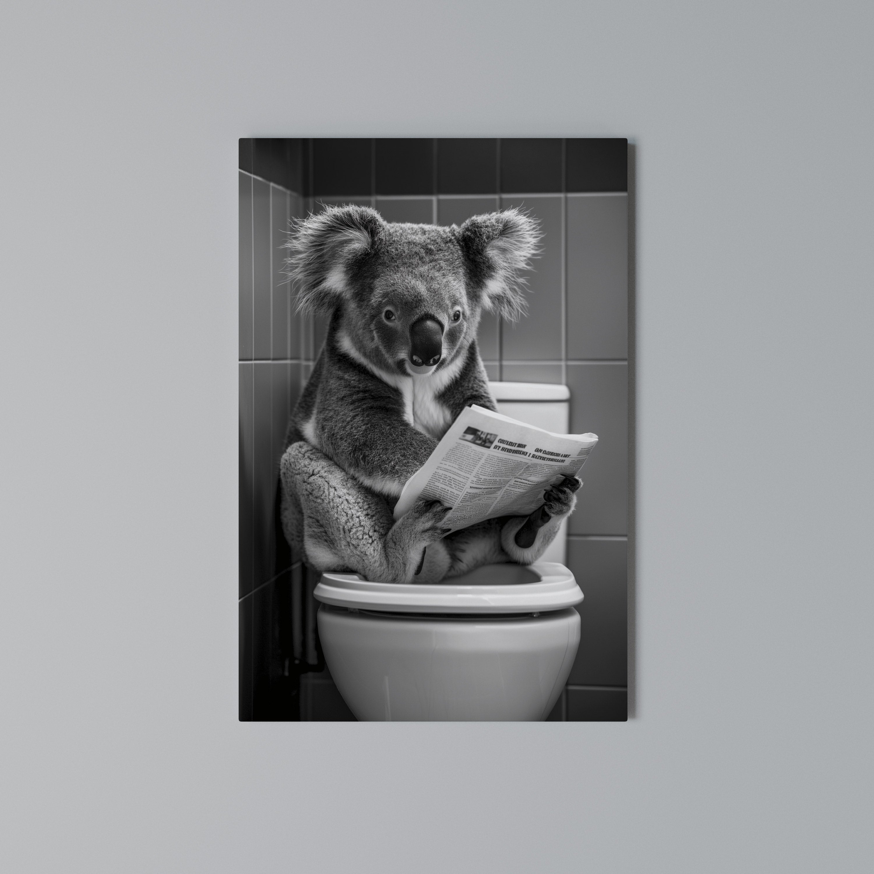 TOILET TIME TALES Κατακόρυφος Πίνακας σε Καμβά