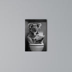 TOILET TIME TALES Κατακόρυφος Πίνακας σε Καμβά
