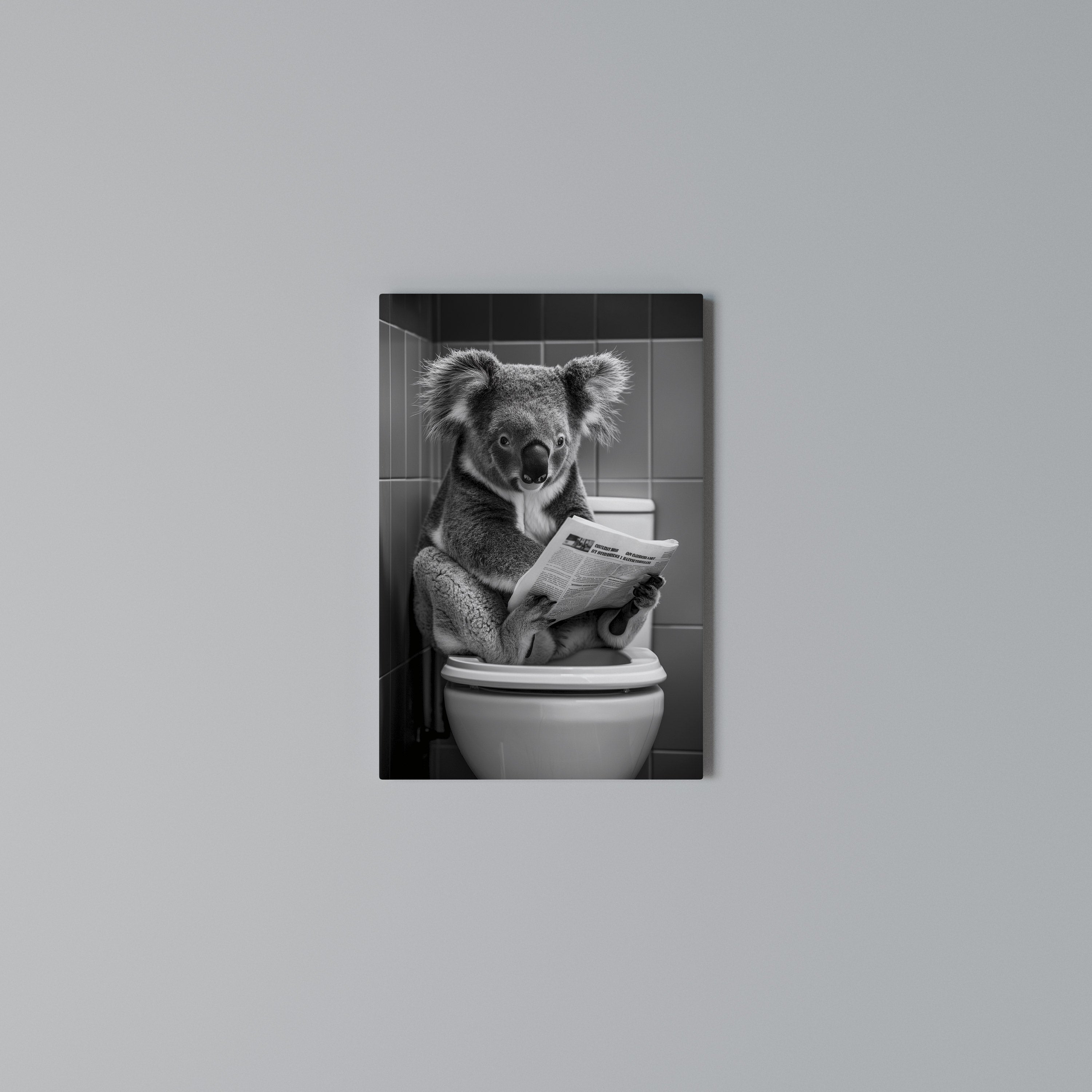 TOILET TIME TALES Κατακόρυφος Πίνακας σε Καμβά
