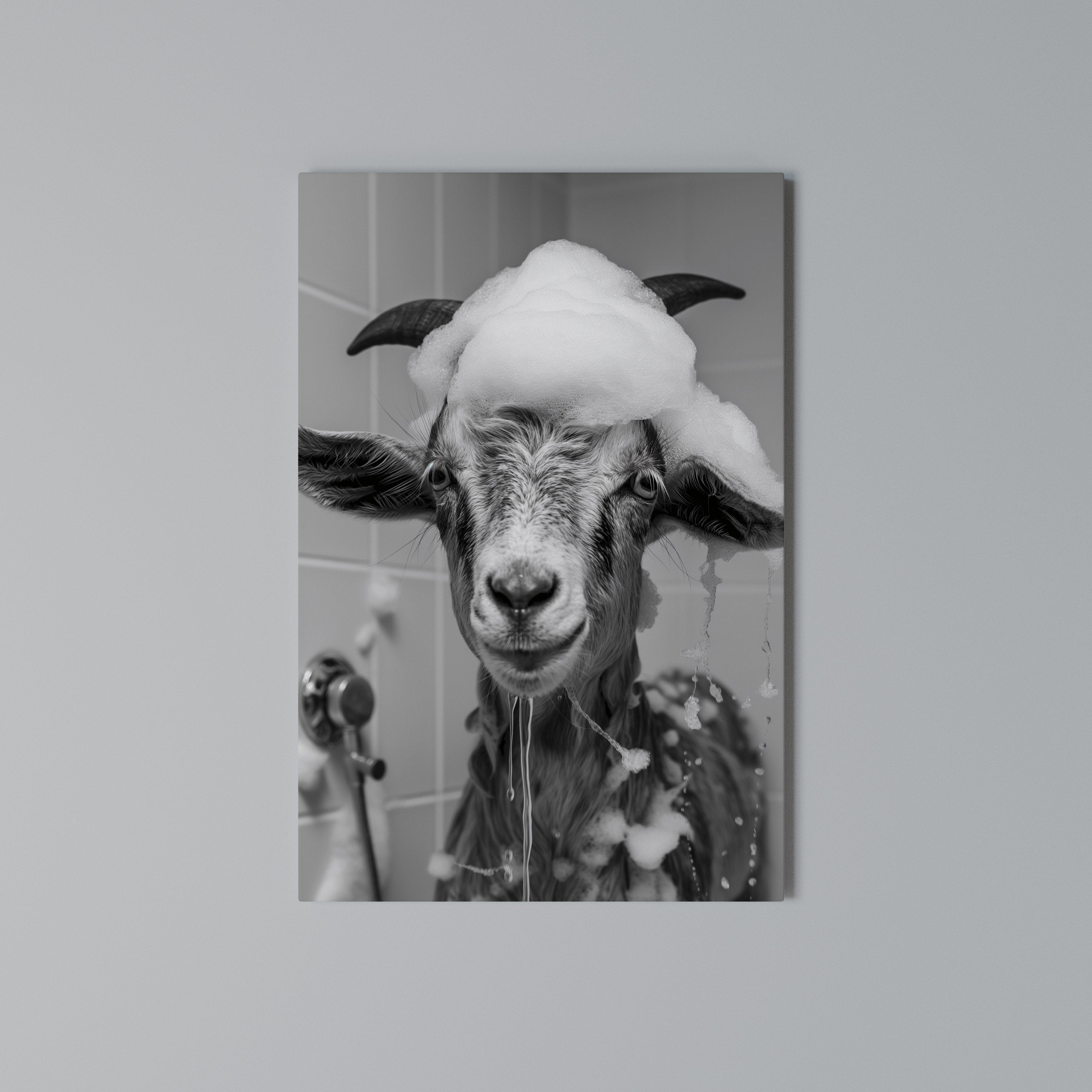 SOAPY GOAT GIGGLES Κατακόρυφος Πίνακας σε Καμβά