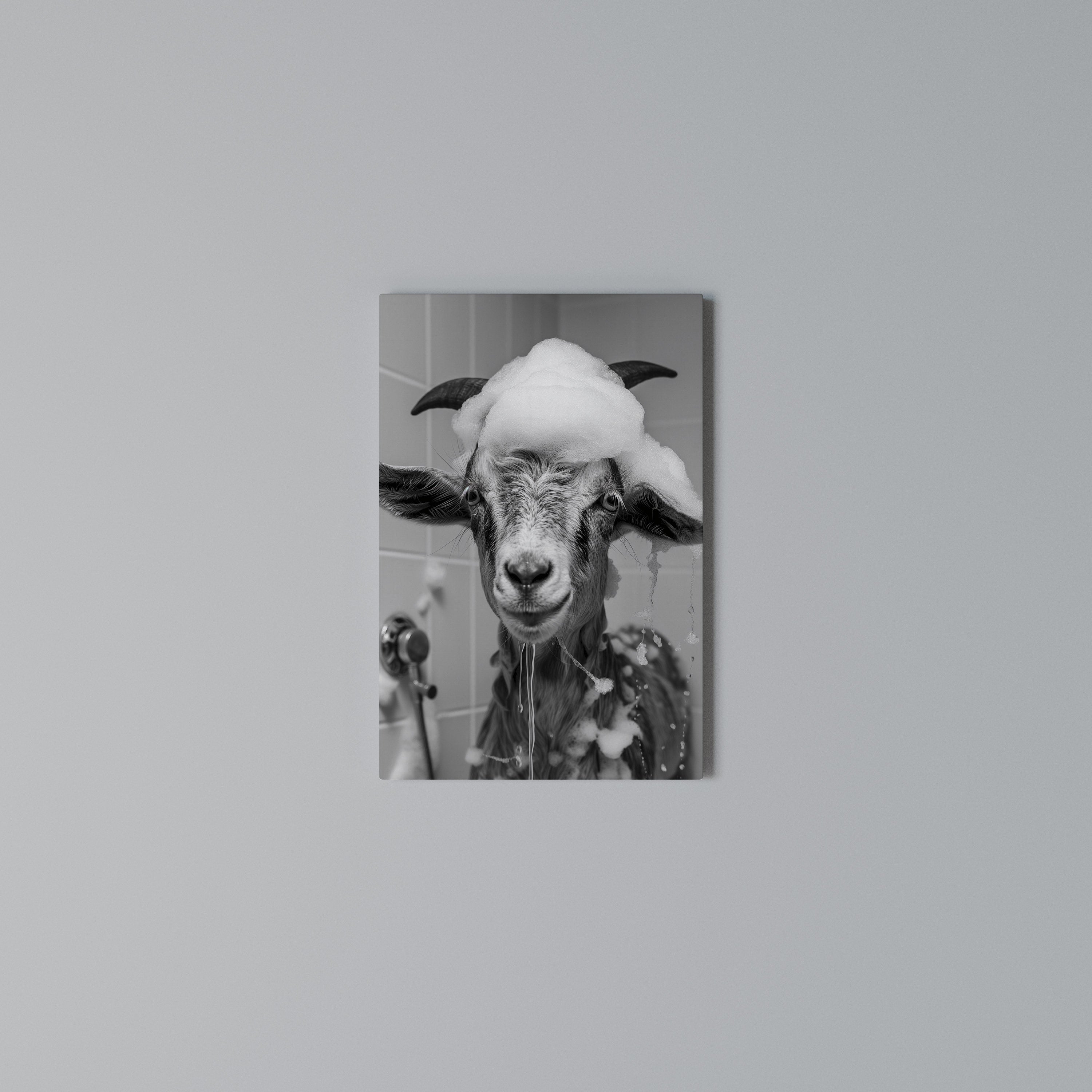 SOAPY GOAT GIGGLES Κατακόρυφος Πίνακας σε Καμβά