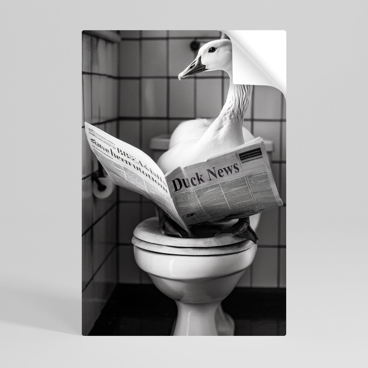 DUCKTAILS AND TIDBITS Αυτοκόλλητη Αφίσα κάθετη