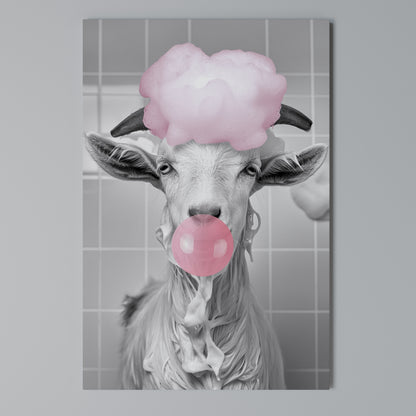 BUBBLEGUM BOVINE BLISS Κατακόρυφος Πίνακας σε Καμβά