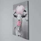 BUBBLEGUM BOVINE BLISS Κατακόρυφος Πίνακας σε Καμβά